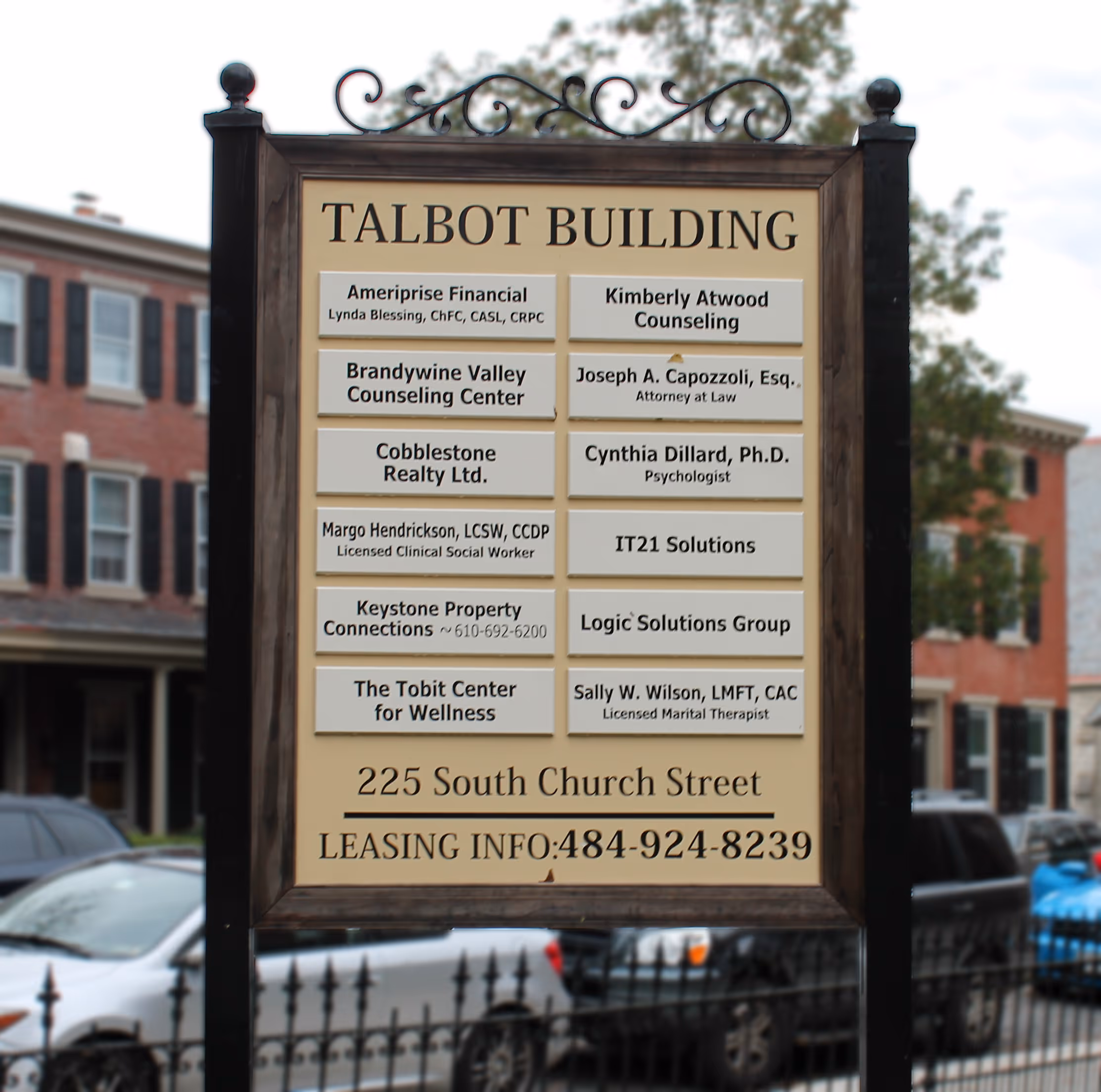 Exterior wayfinding post and panel sign