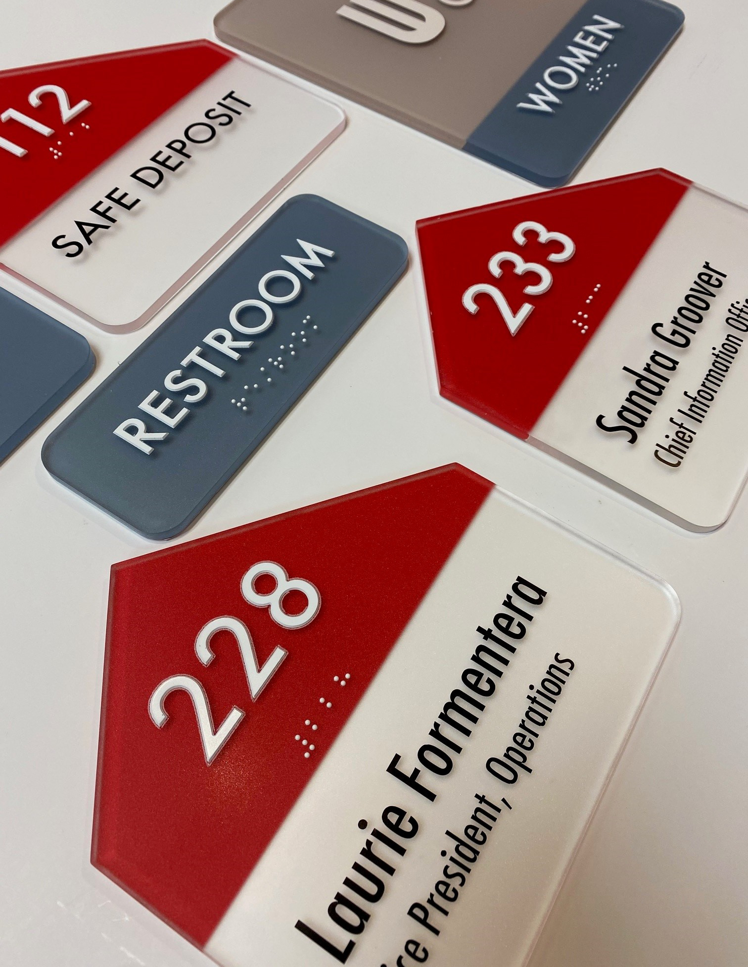 Custom ADA room and restroom signs