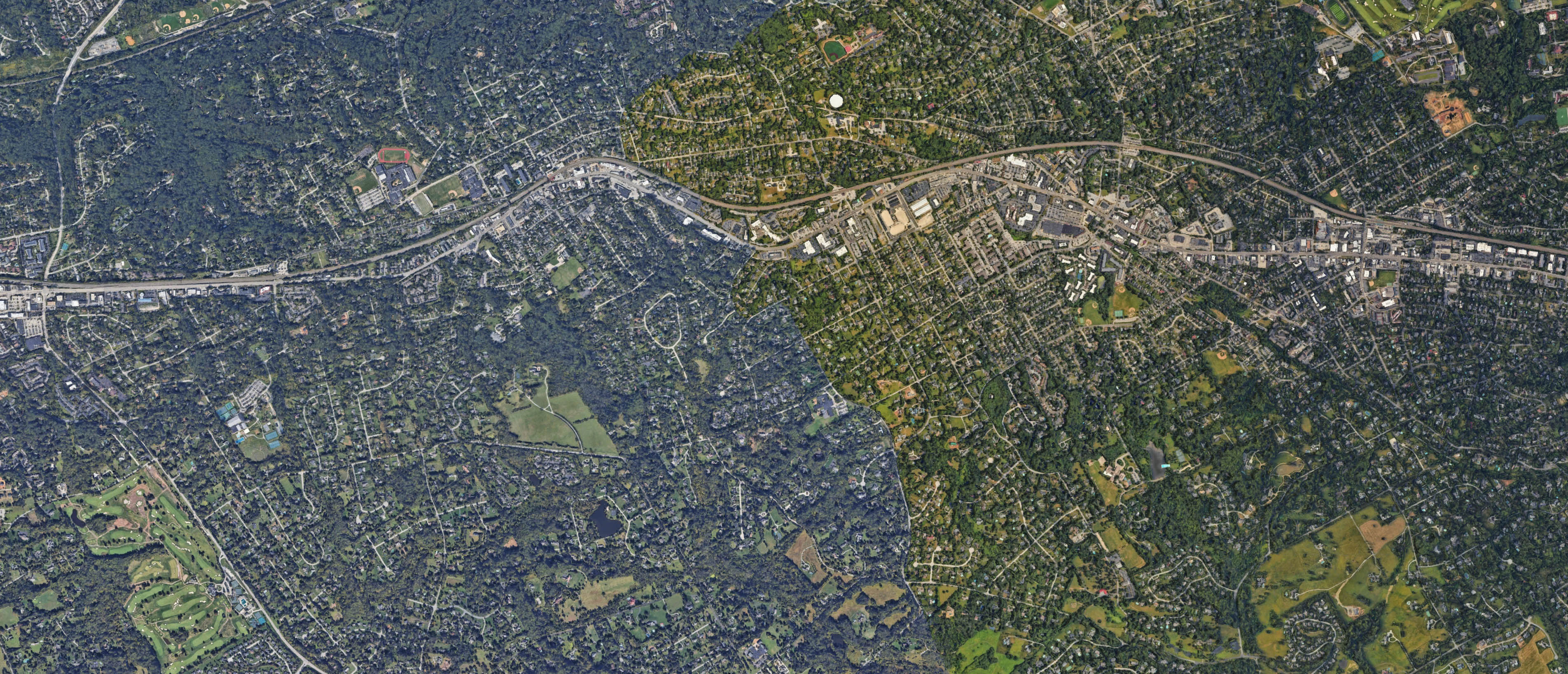 Map of Berwyn, Pennsylvania serving the local community