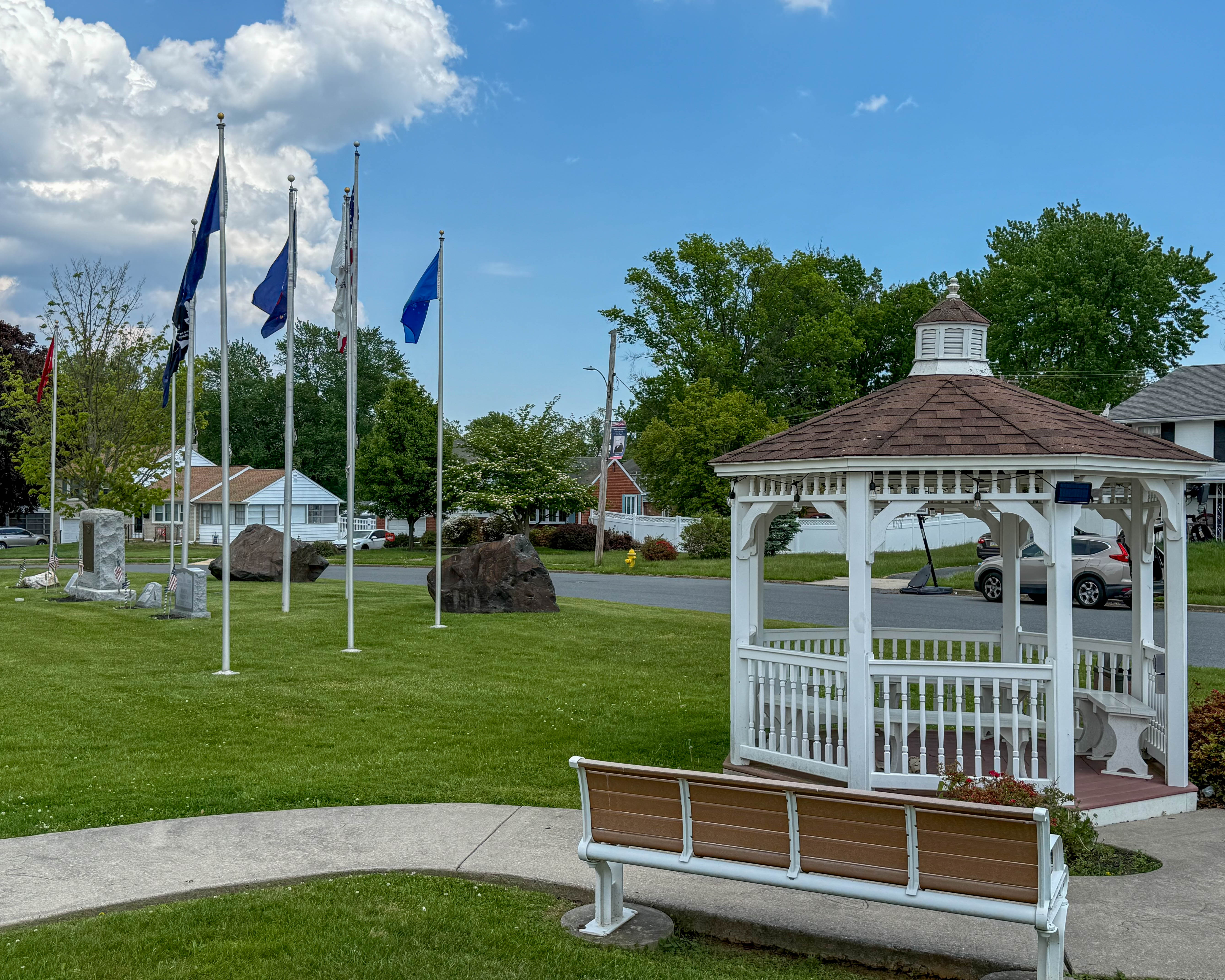 Memorial Island & Butterfly Garden on Cambridge Road in Brookhaven, Pennsylvania serving the local community