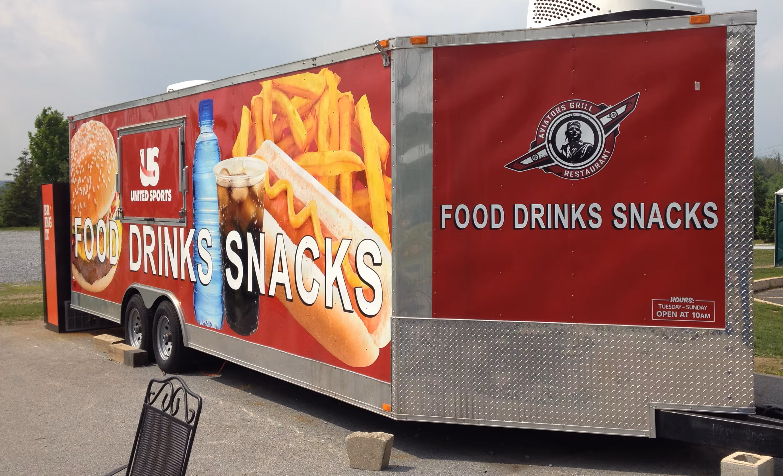 Full vinyl wrap on a food trailer