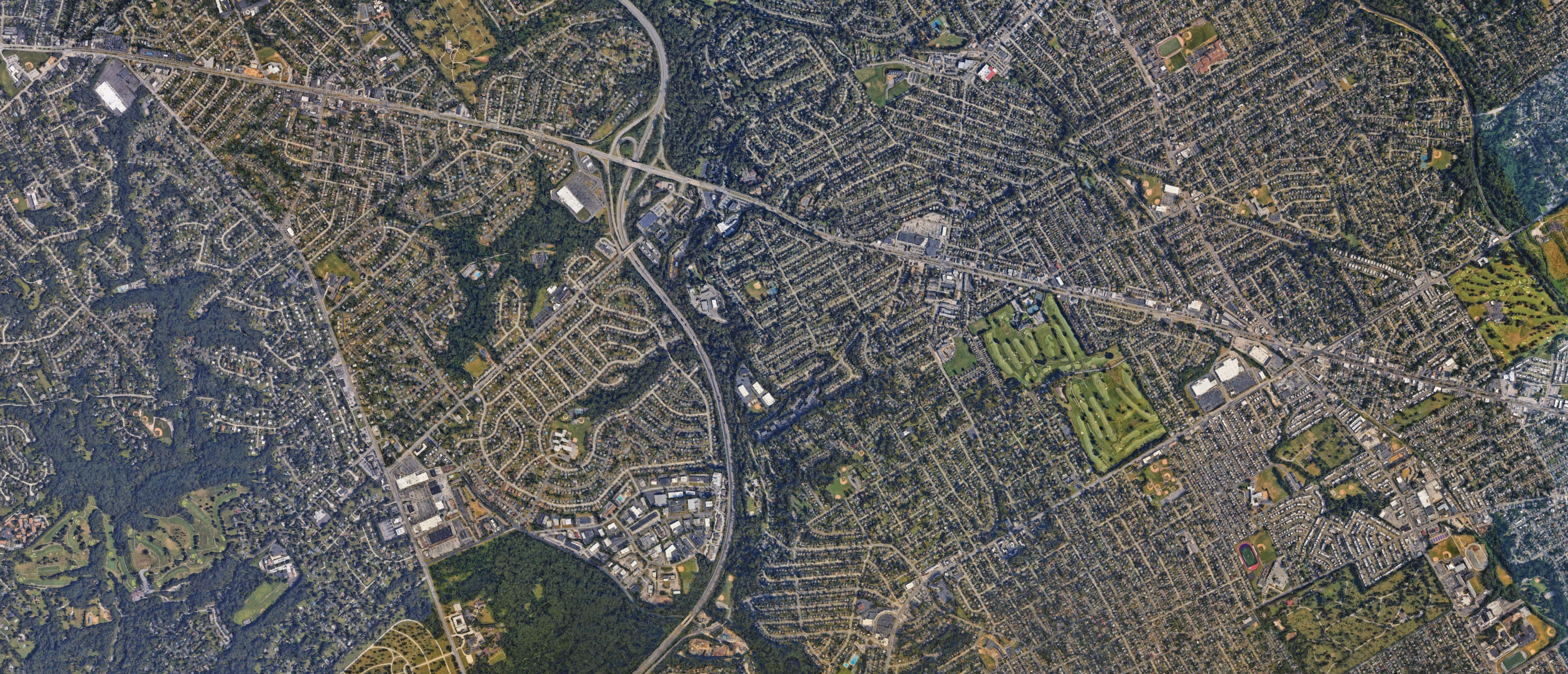 Map of Broomall, Pennsylvania serving the local community