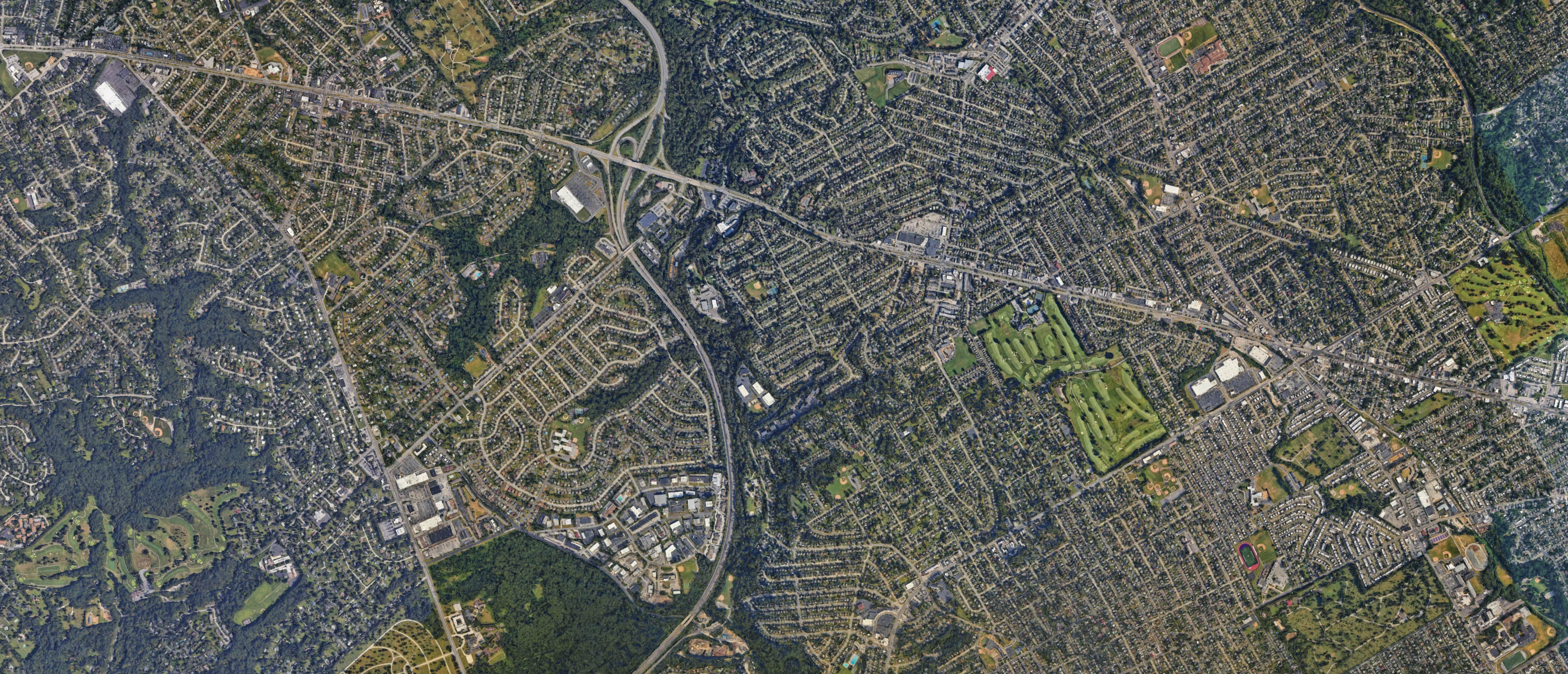 Map of Broomall, Pennsylvania serving the local community