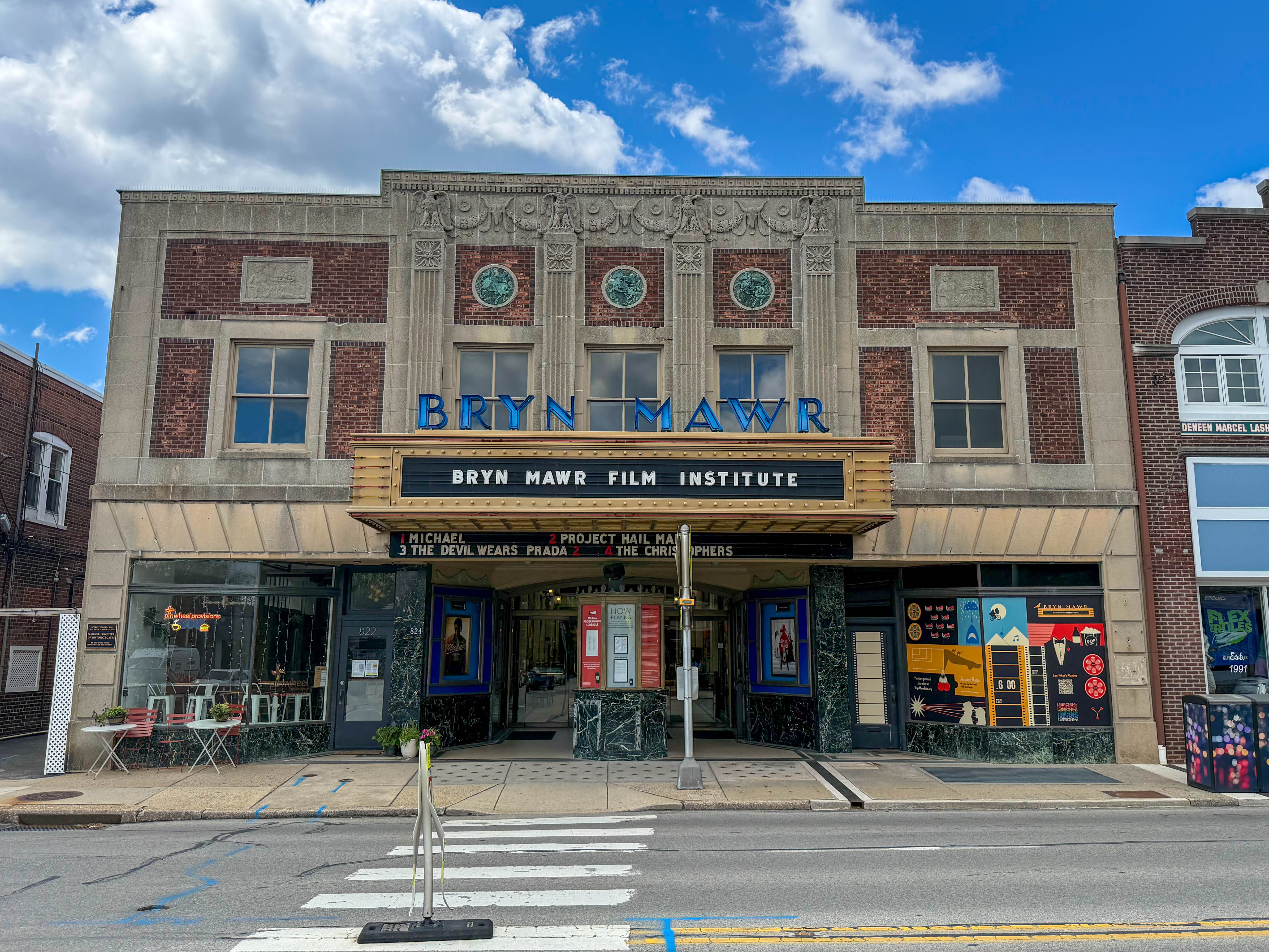 Bryn Mawr Film Institute at 824 Lancaster Avenue in Bryn Mawr, Pennsylvania serving the local community