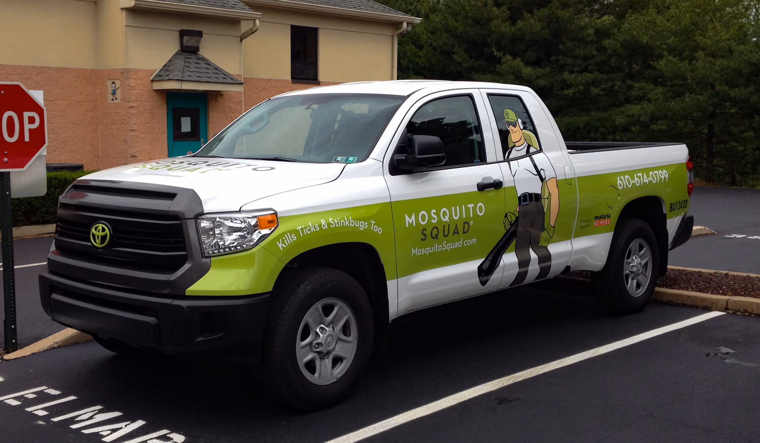 Full vinyl wrap on a work truck