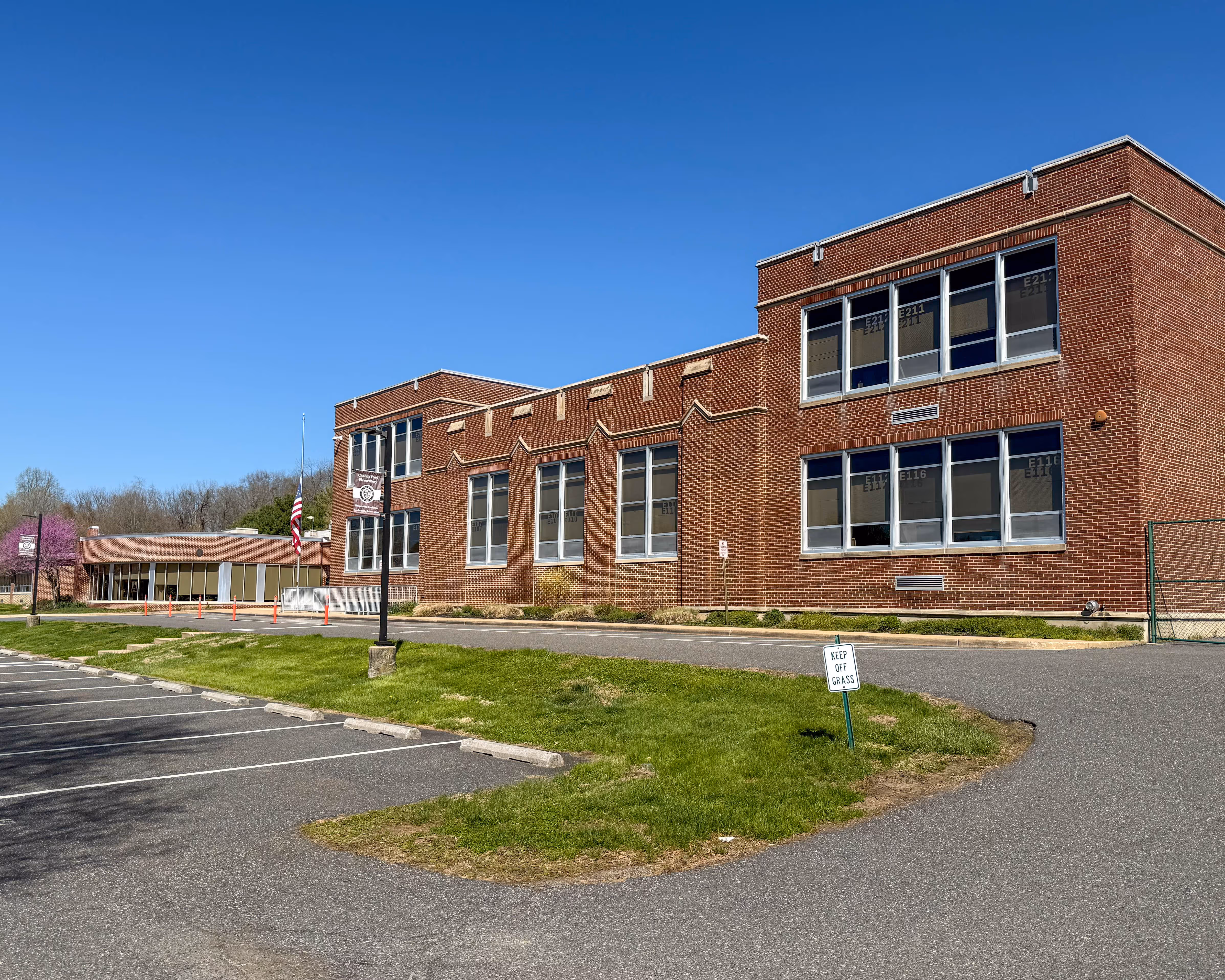 Exterior of Chadds Ford Elmentary School at 3 Baltimore Pike in Chadds Ford, Pennsylvania serving the local community