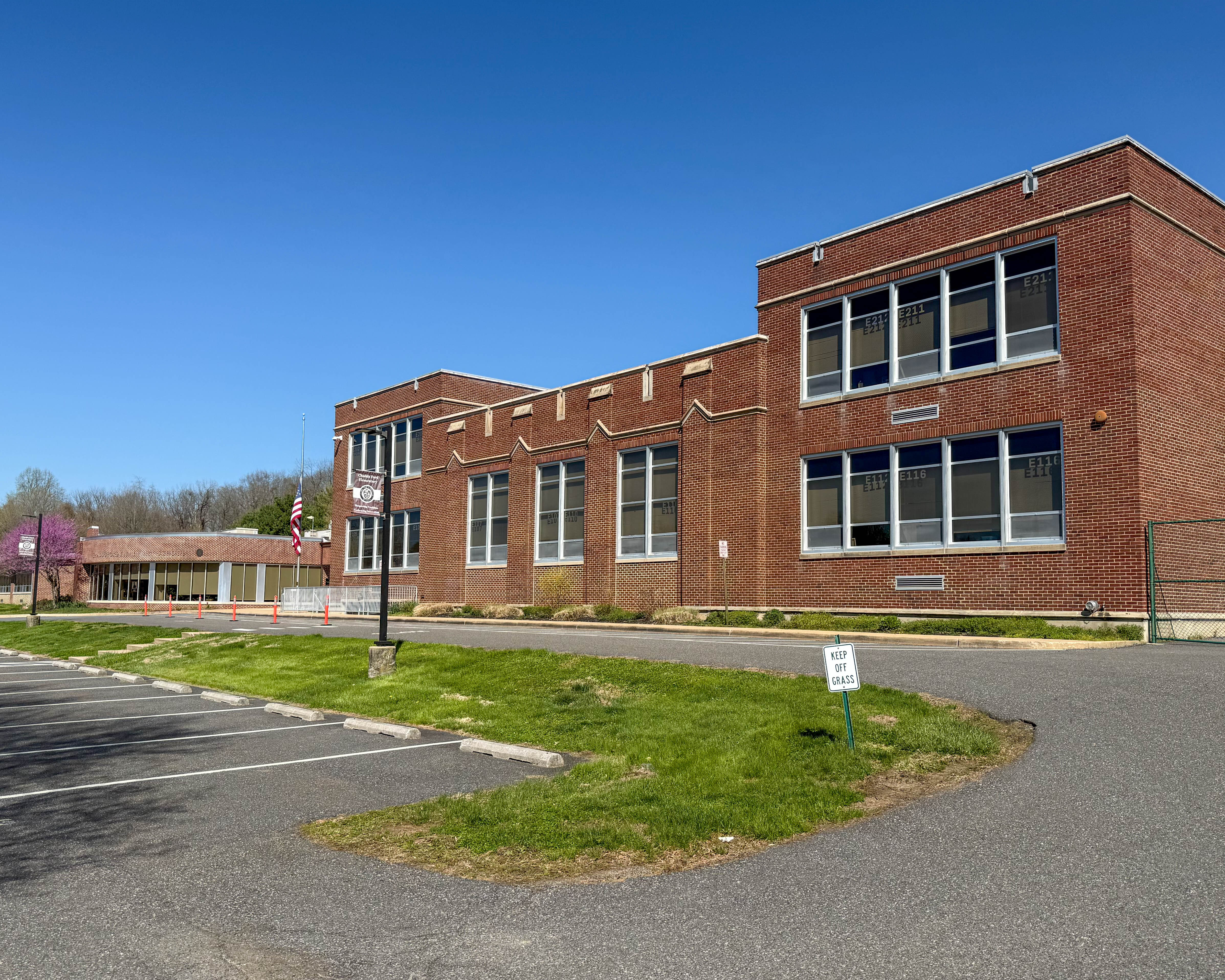 Exterior of Chadds Ford Elmentary School at 3 Baltimore Pike in Chadds Ford, Pennsylvania serving the local community