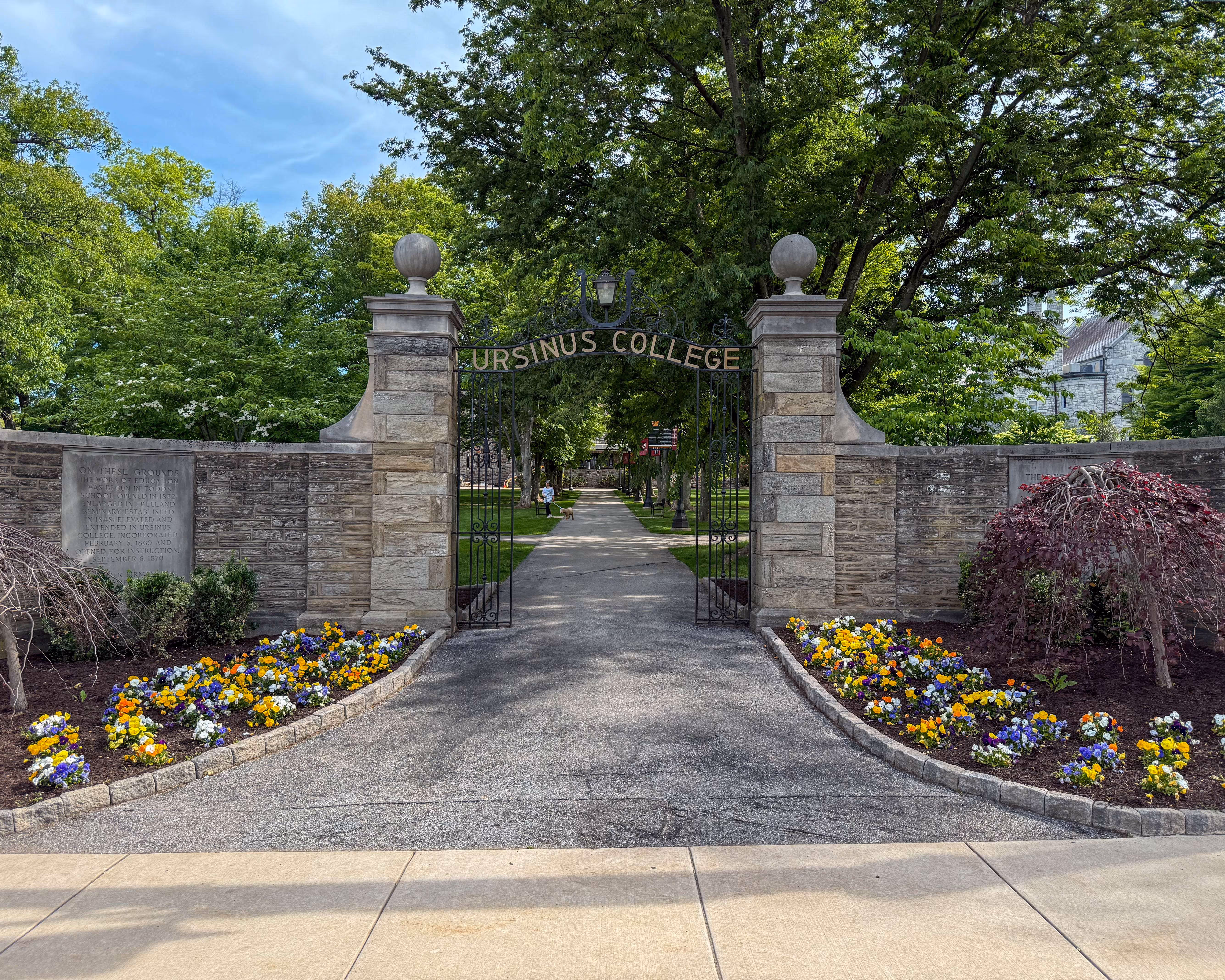 Ursinus College at Main Street & Sixth Avenue in Collegeville, Pennsylvania serving the local community