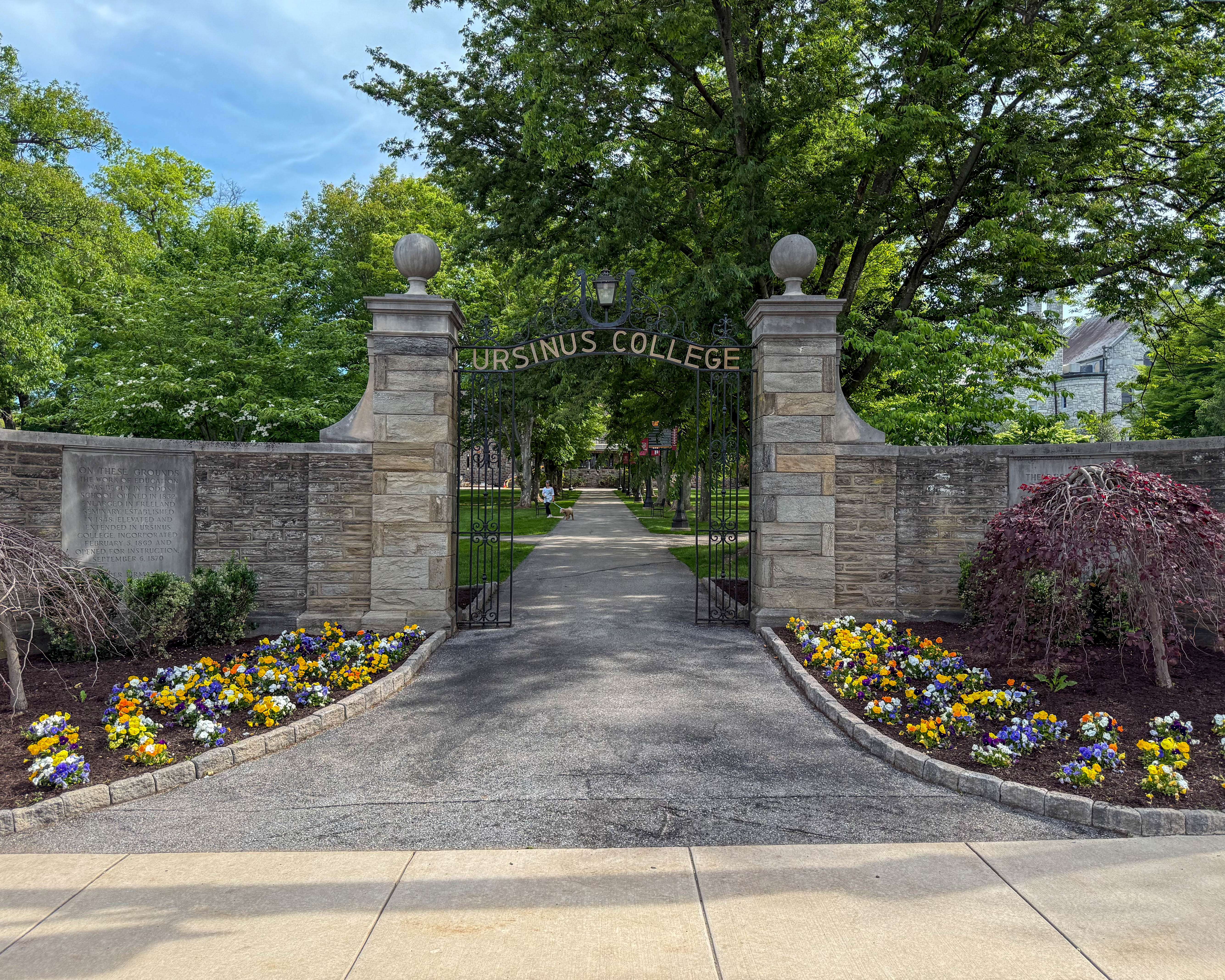 Ursinus College at Main Street & Sixth Avenue in Collegeville, Pennsylvania serving the local community