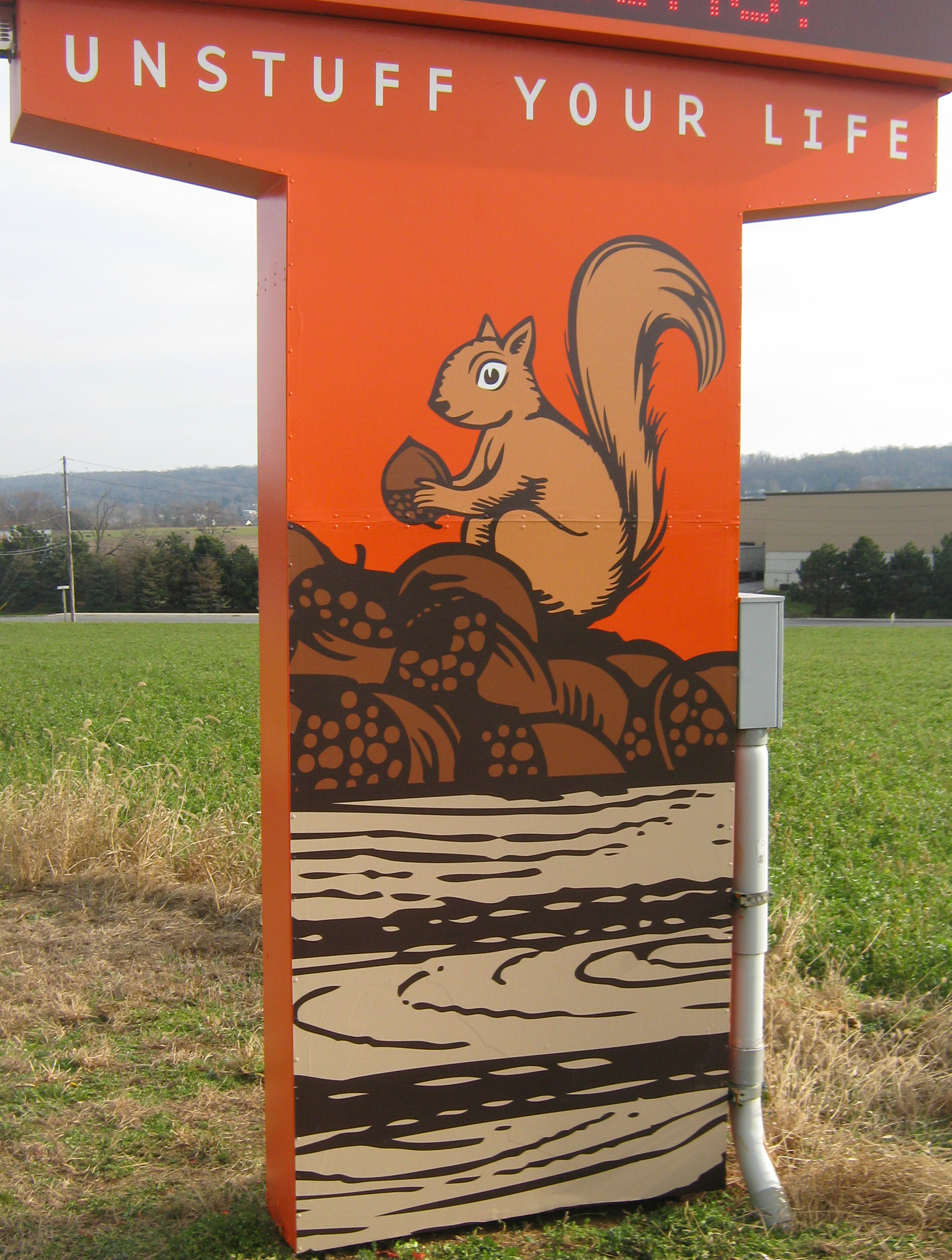 Vinyl image on an aluminum monument sign
