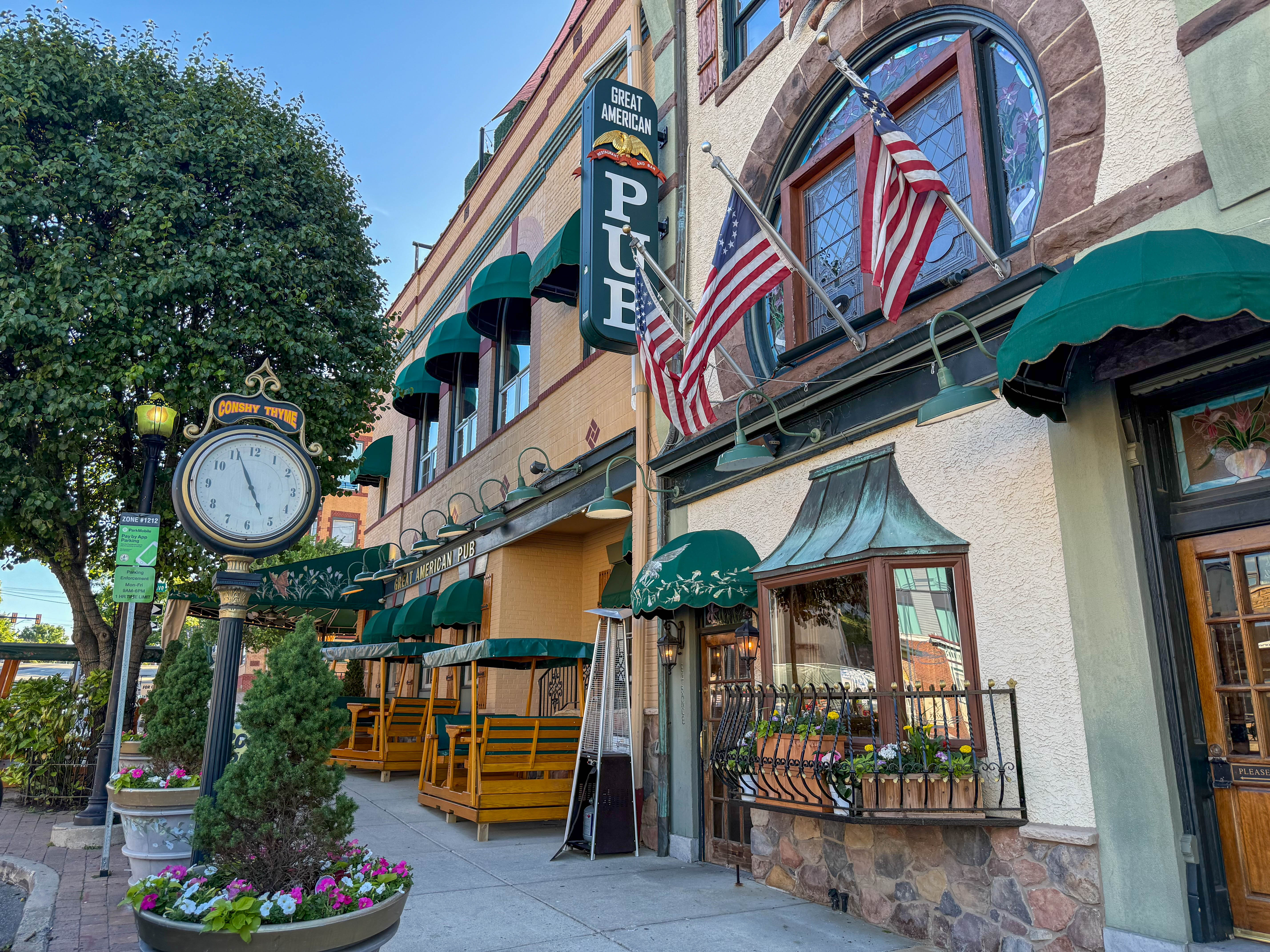 Fayette Street in Conshohocken, Pennsylvania serving the local community