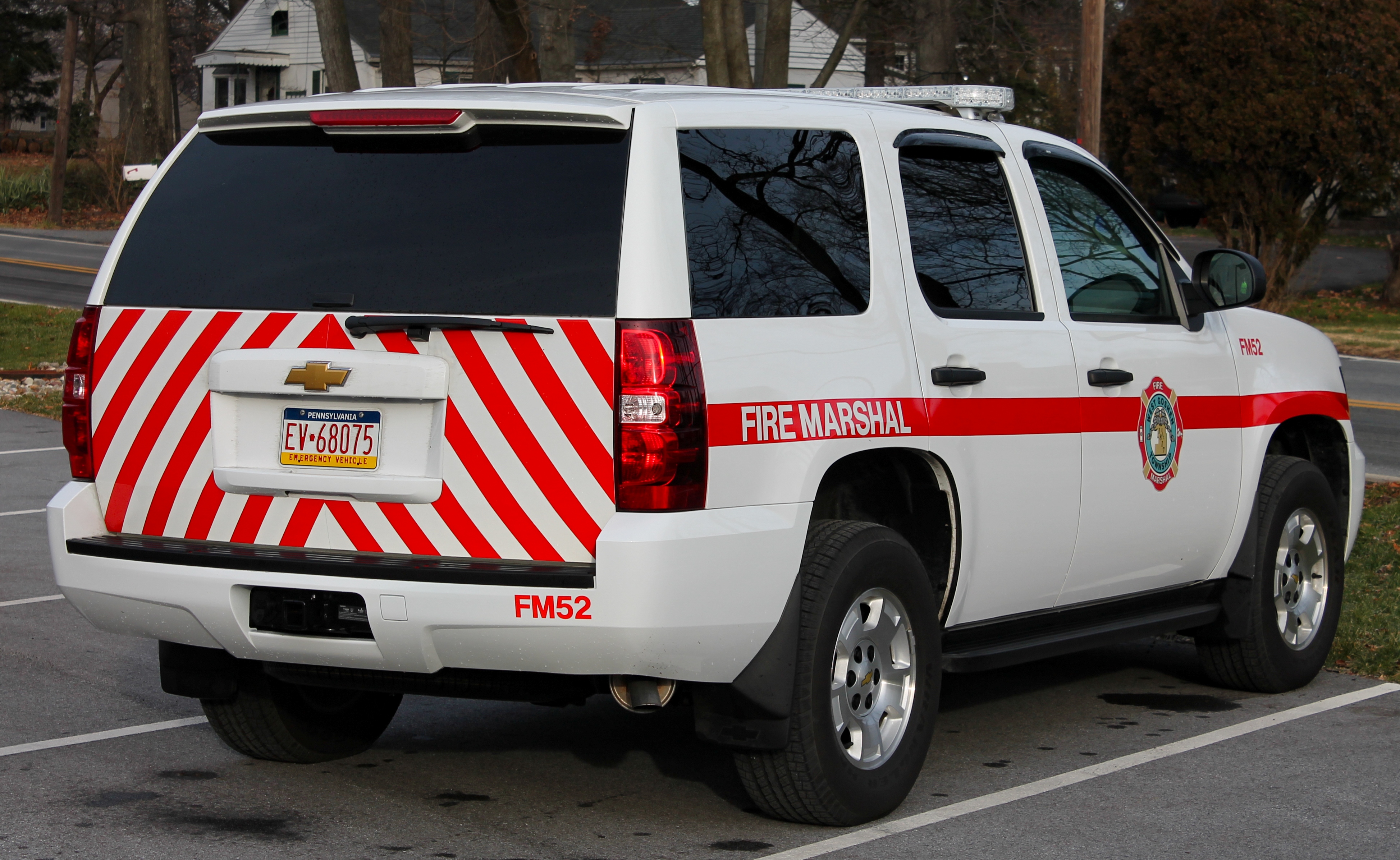 Vinyl wrapped emergency vehicle