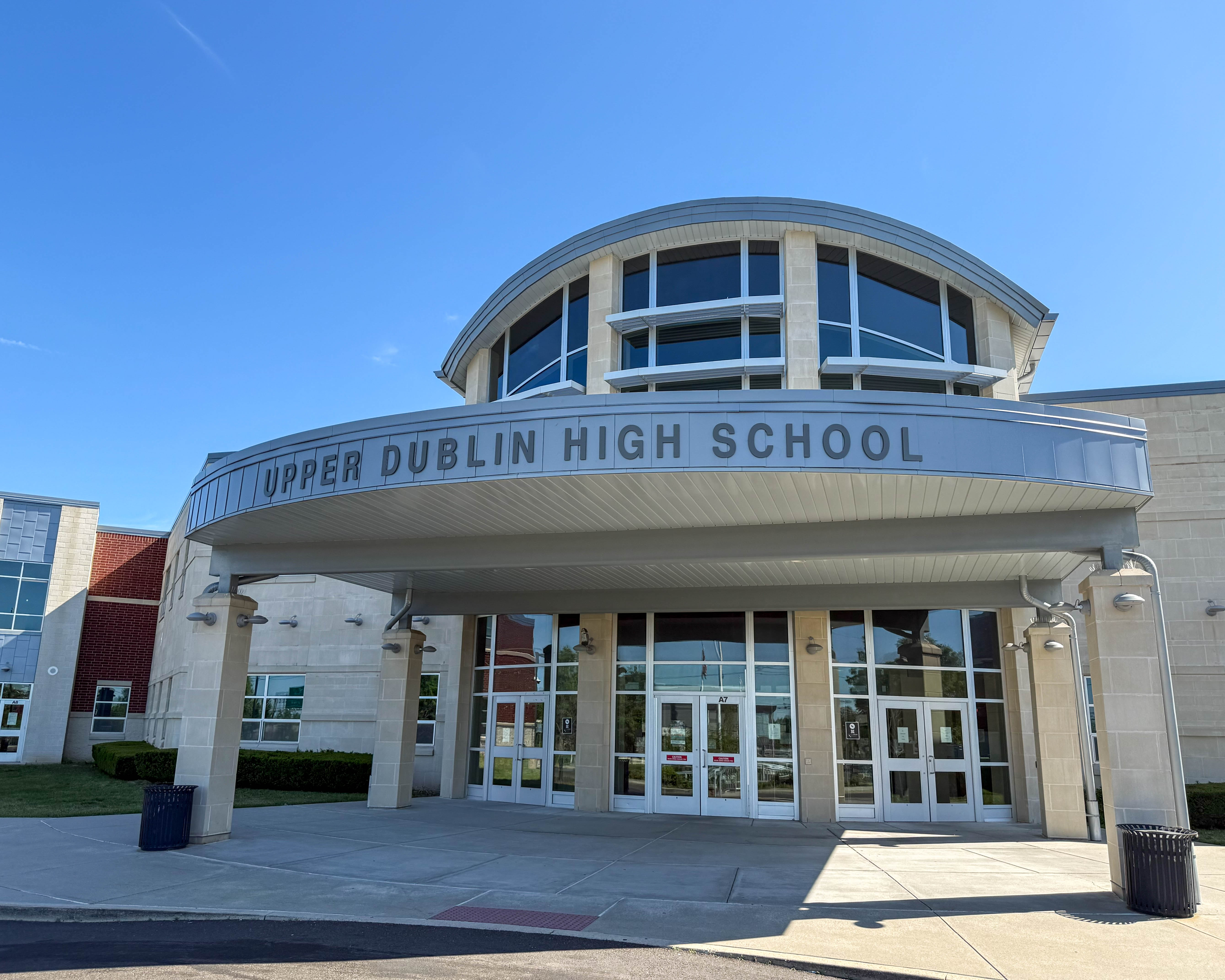 Upper Dublin High School at 800 Loch Alsh Avenue in Fort Washington, Pennsylvania serving the local community