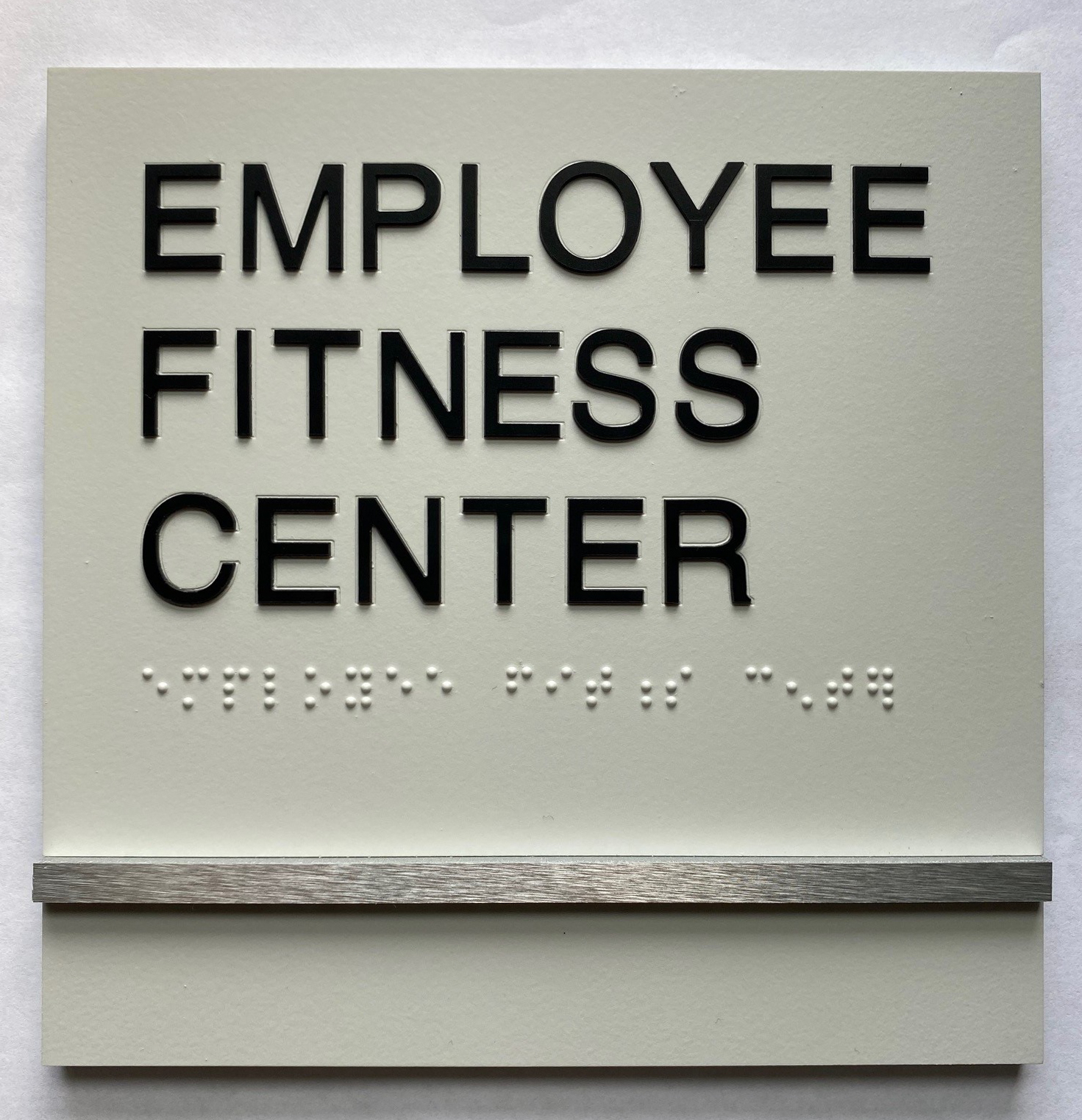 Custom ADA sign for a fitness center