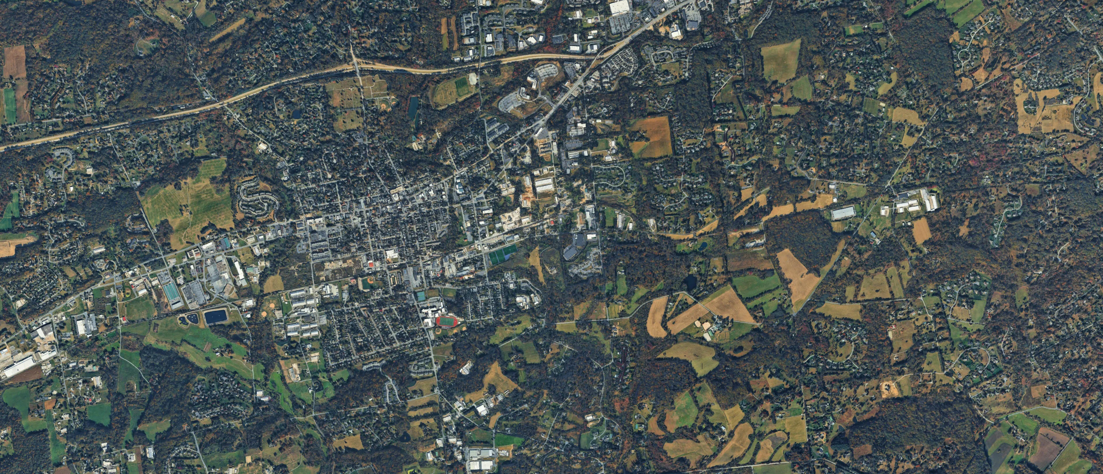 Map of Kennett Square, Pennsylvania serving the local community