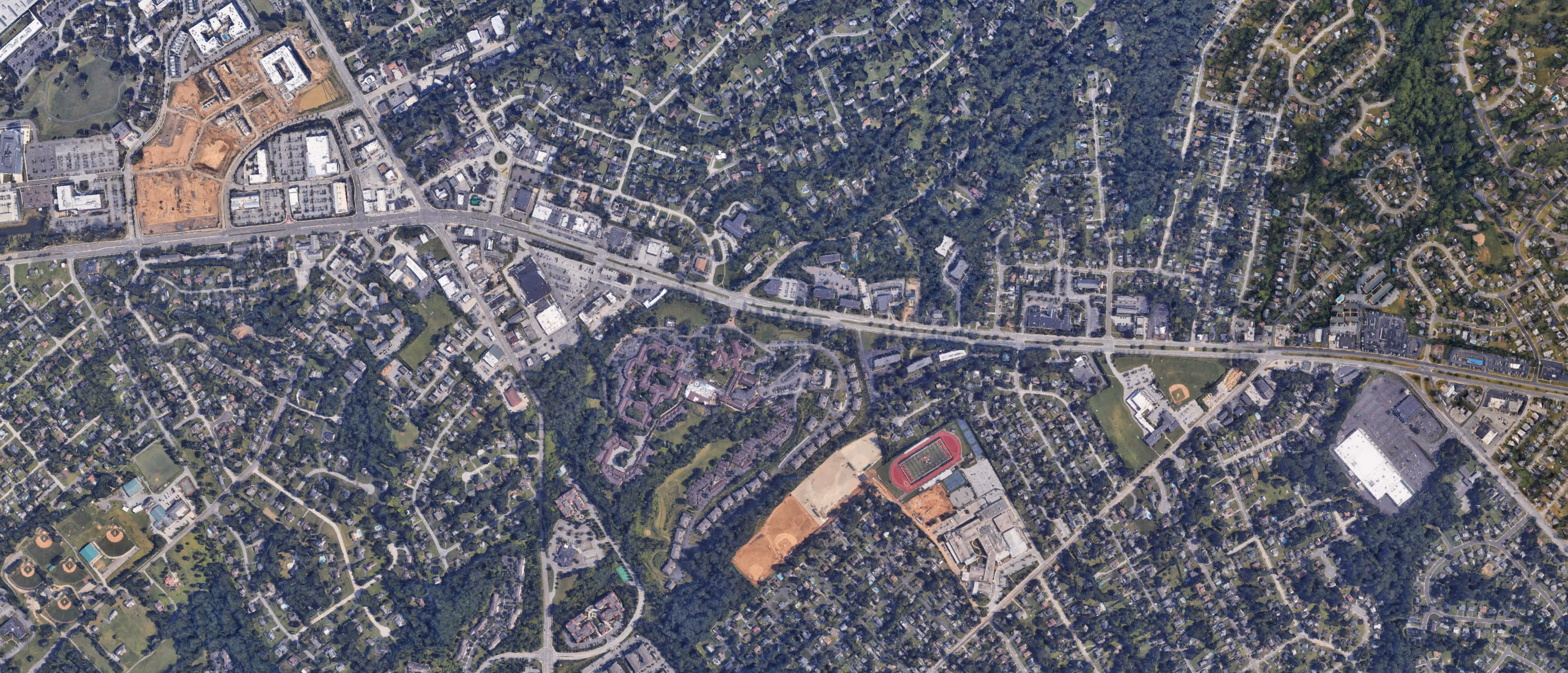Map of Newtown Square, Pennsylvania serving the local community