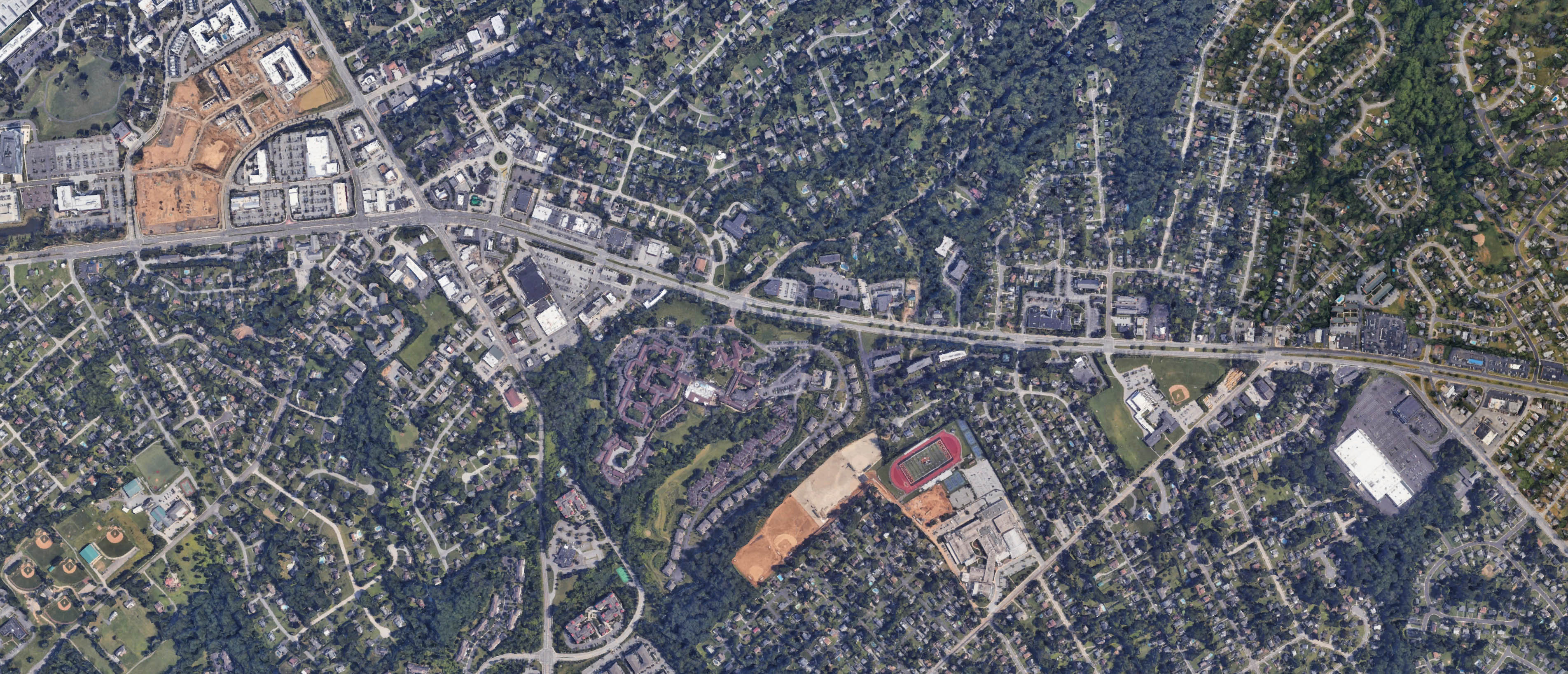 Map of Newtown Square, Pennsylvania serving the local community