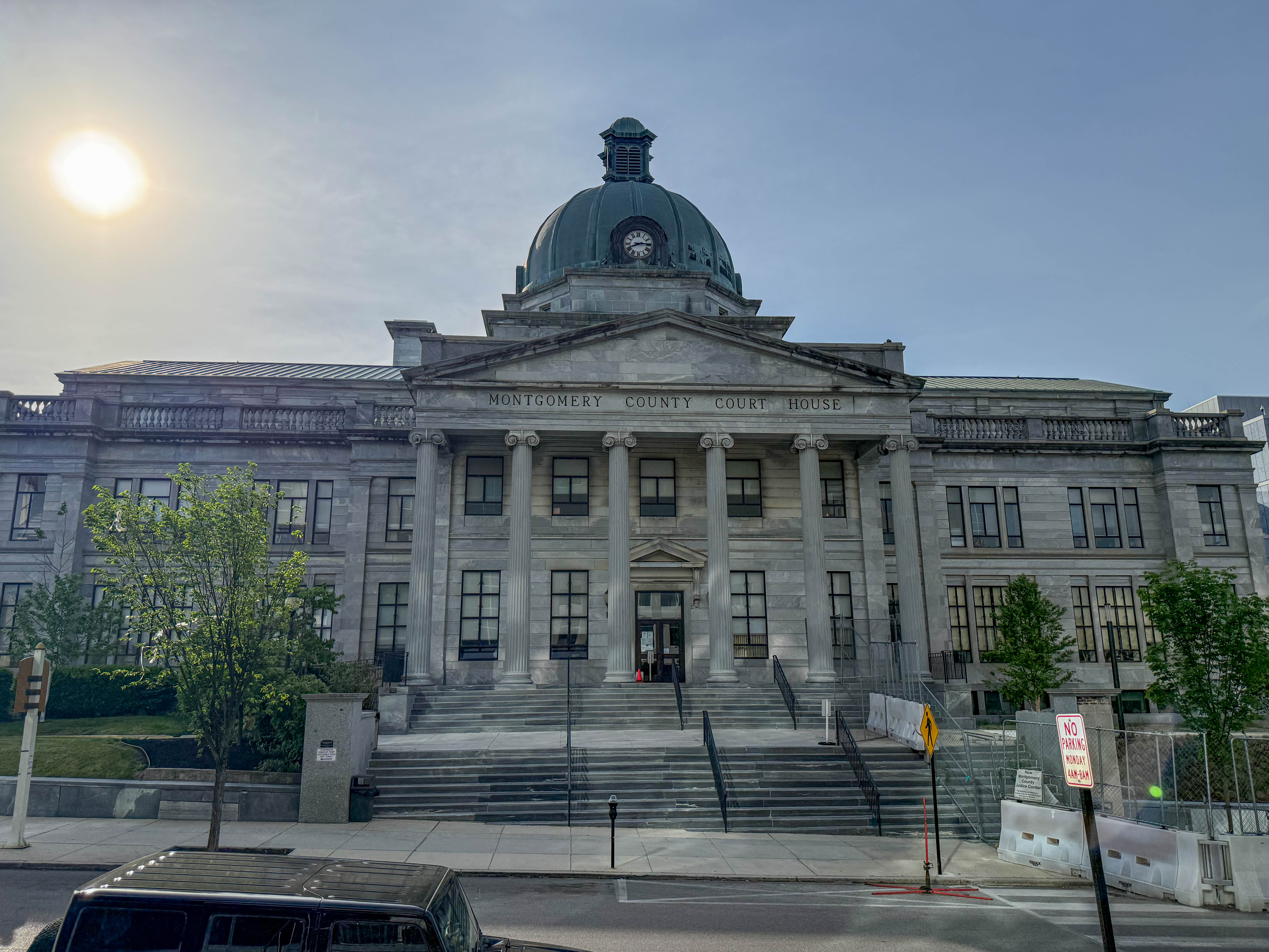 Montgomery County Courthouse at 2 E Airy Street in Norristown, Pennsylvania serving the local community