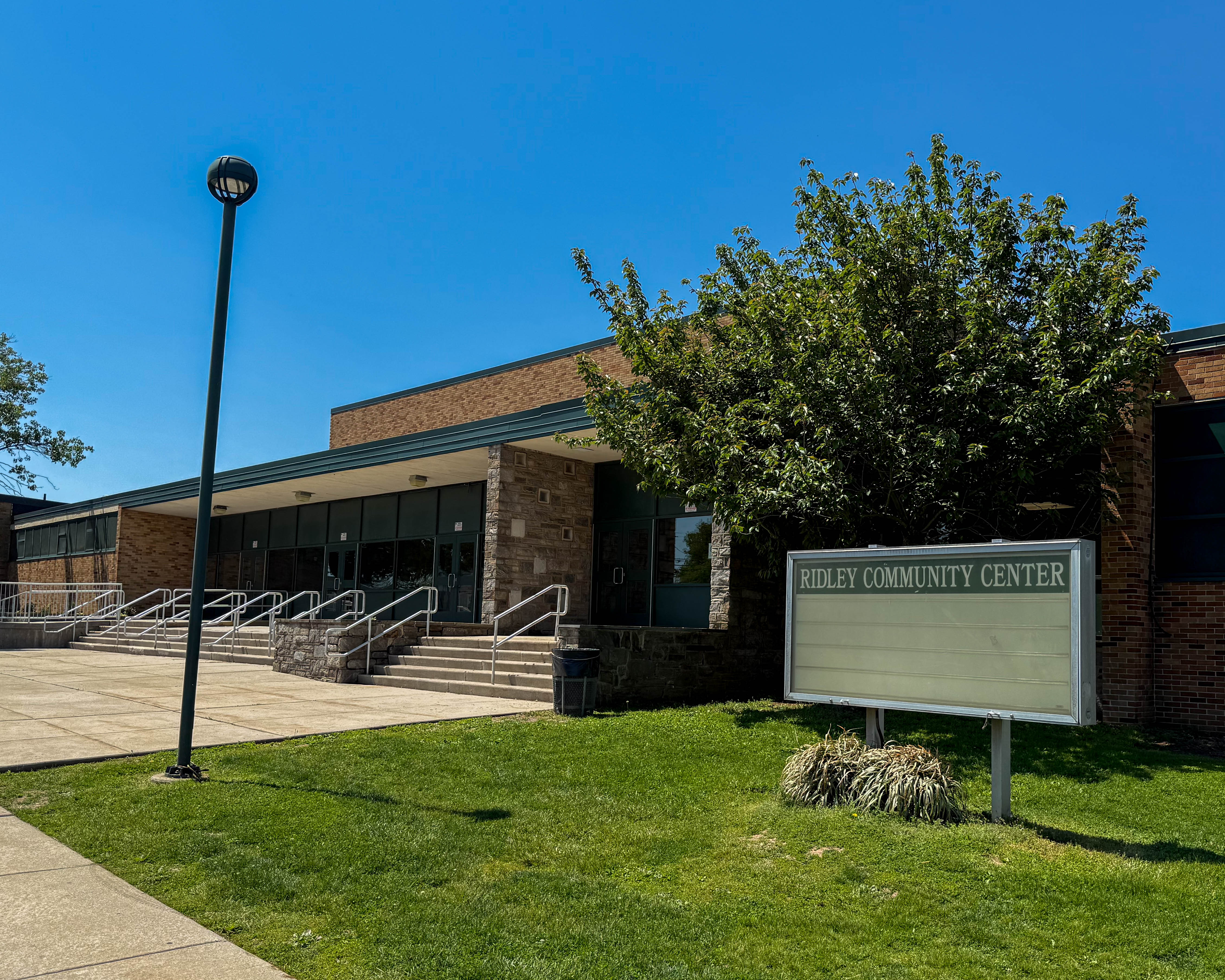 Ridley Township Community Center at 801 Morton Avenue in Folsom, Pennsylvania serving the local community