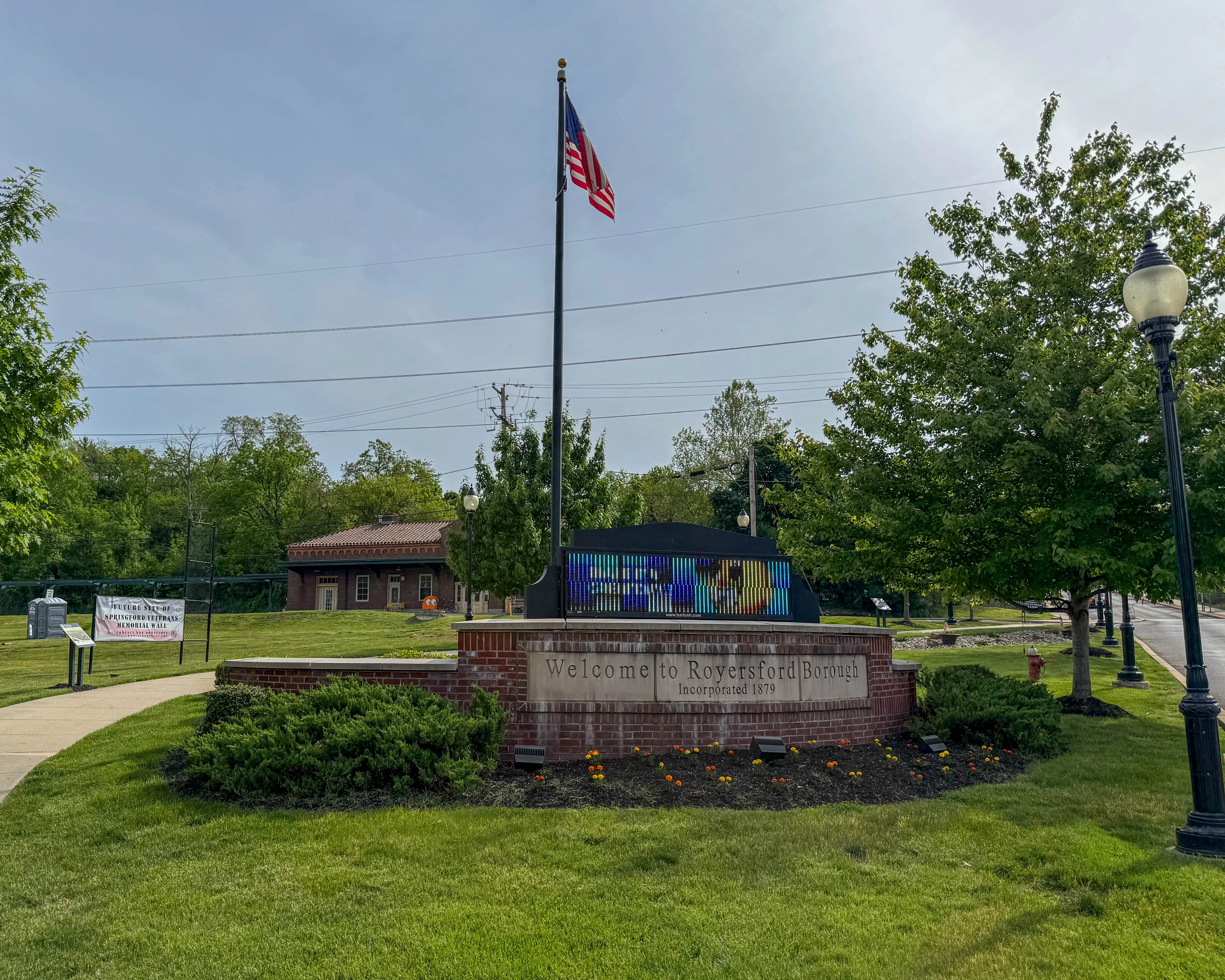 Royersford Train Station at 147 Main Street in Royersford, Pennsylvania serving the local community