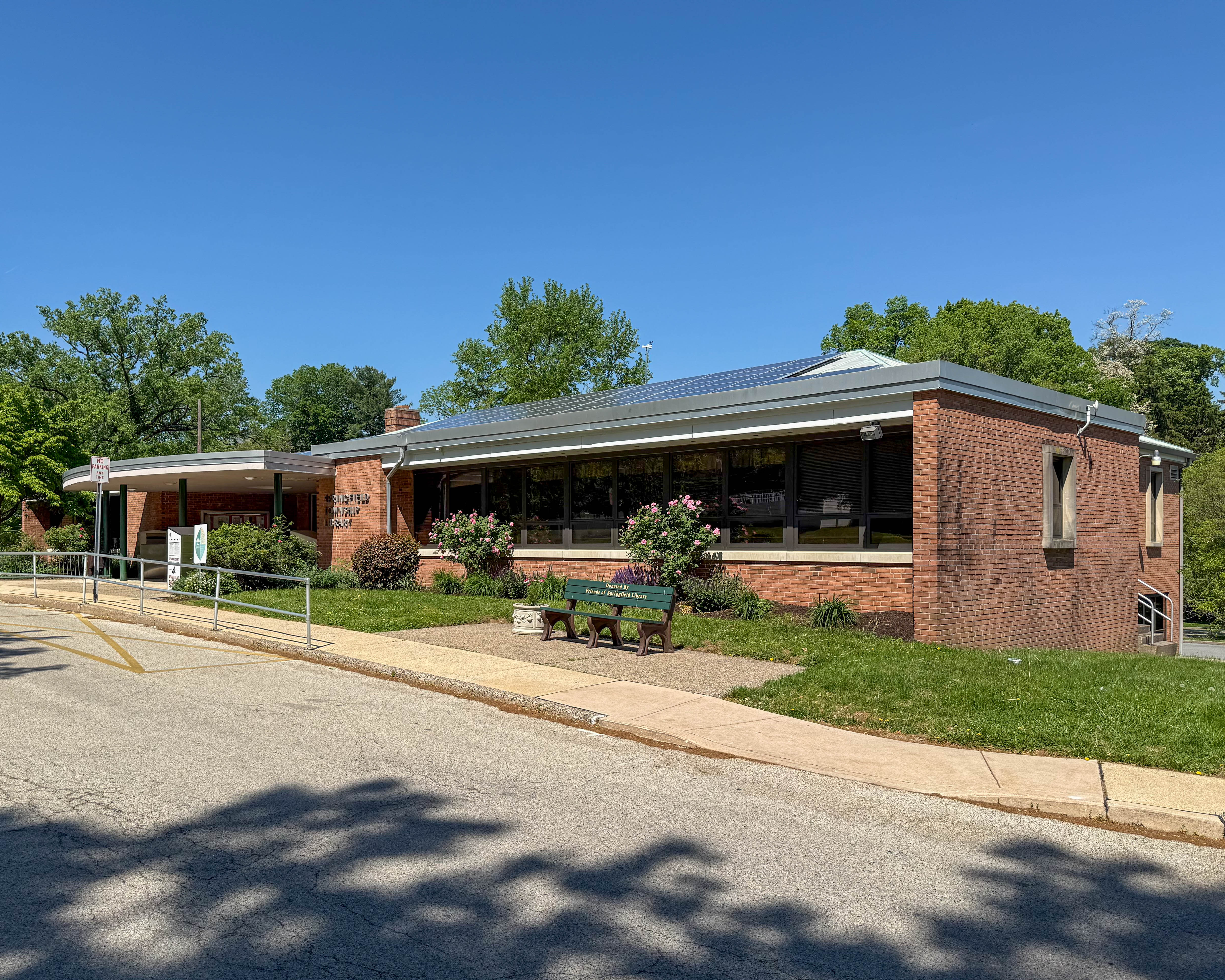 Springfield Township Library at 80 Powell Road in Springfield, Pennsylvania serving the local community