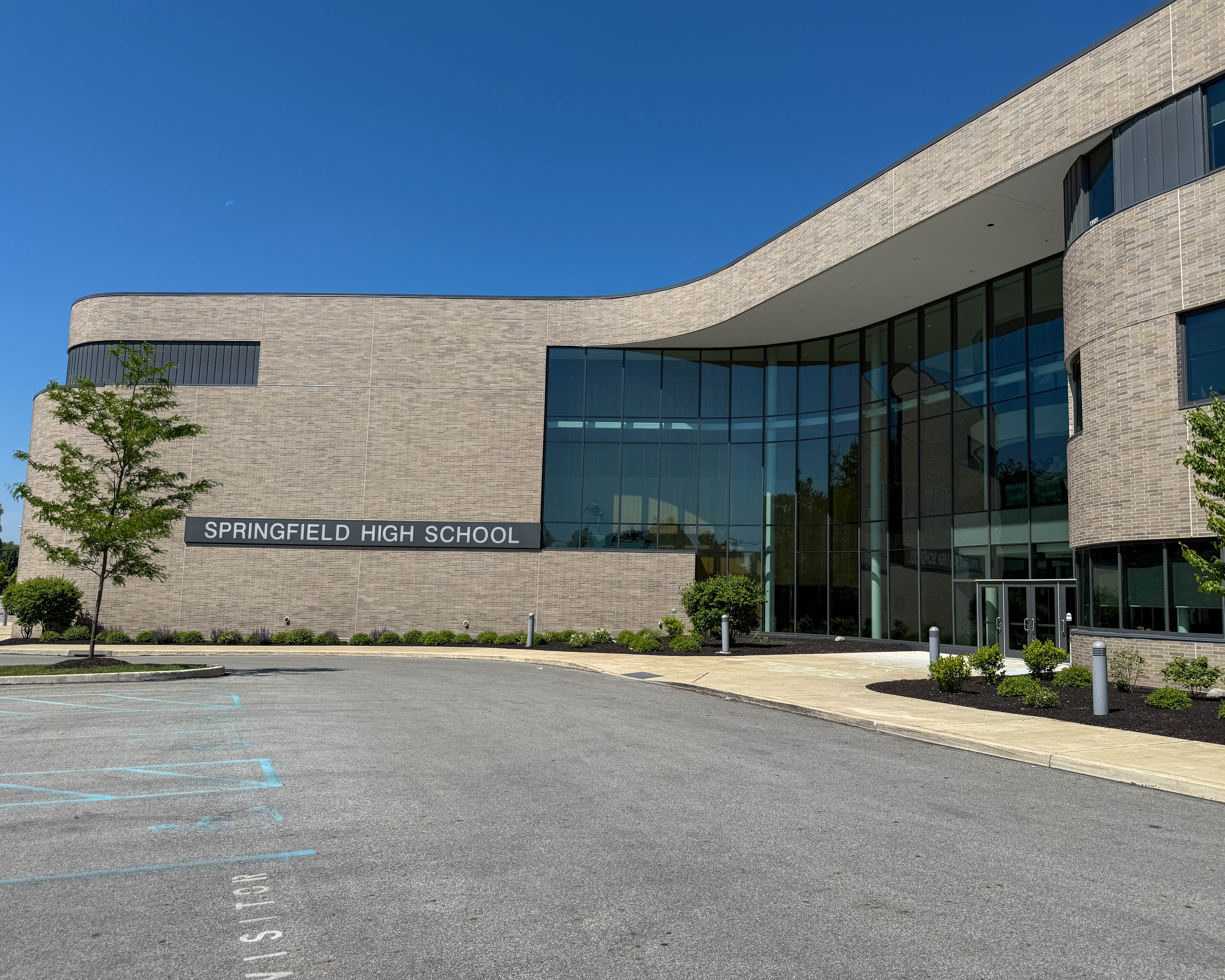 Springfield High School at 200 S Rolling Road in Springfield, Pennsylvania serving the local community