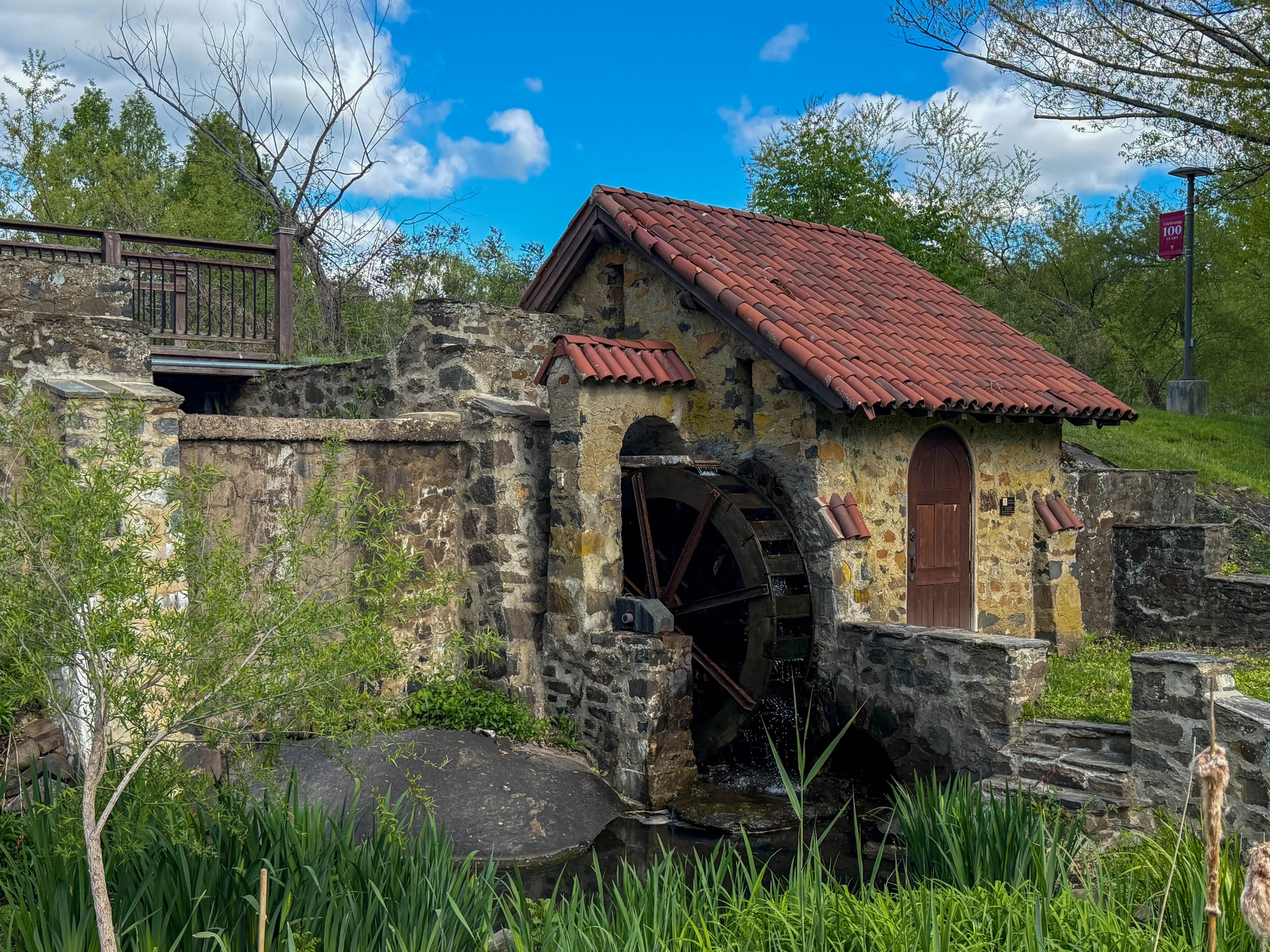Eastern University Water Wheel at 1300 Eagle Road in St. Davids, Pennsylvania serving the local community