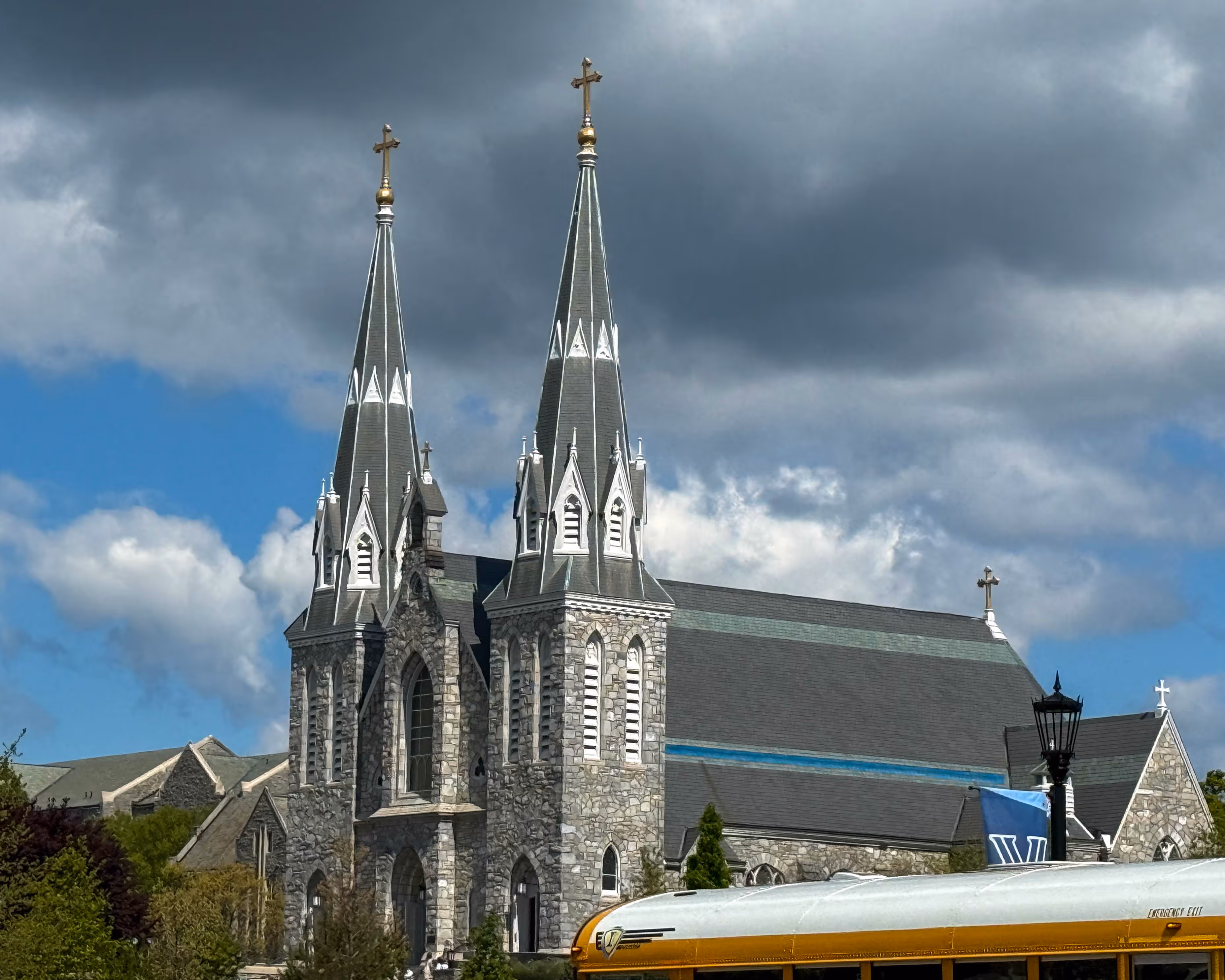 St. Thomas of Villanova Church at 800 E Lancaster Avenue in Villanova, Pennsylvania serving the local community