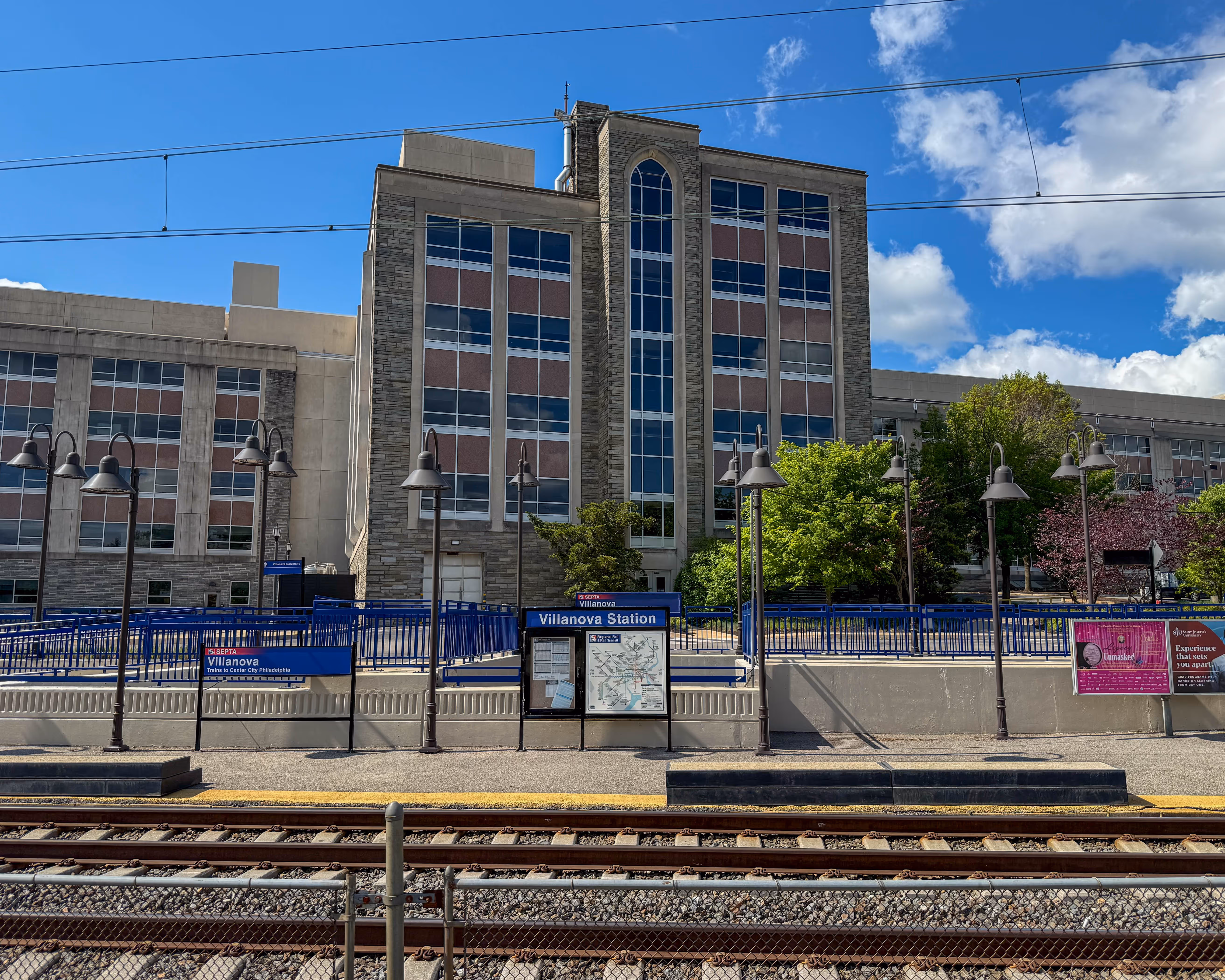 Villanova Train Station at 308 N Spring Mill Road in Villanova, Pennsylvania serving the local community