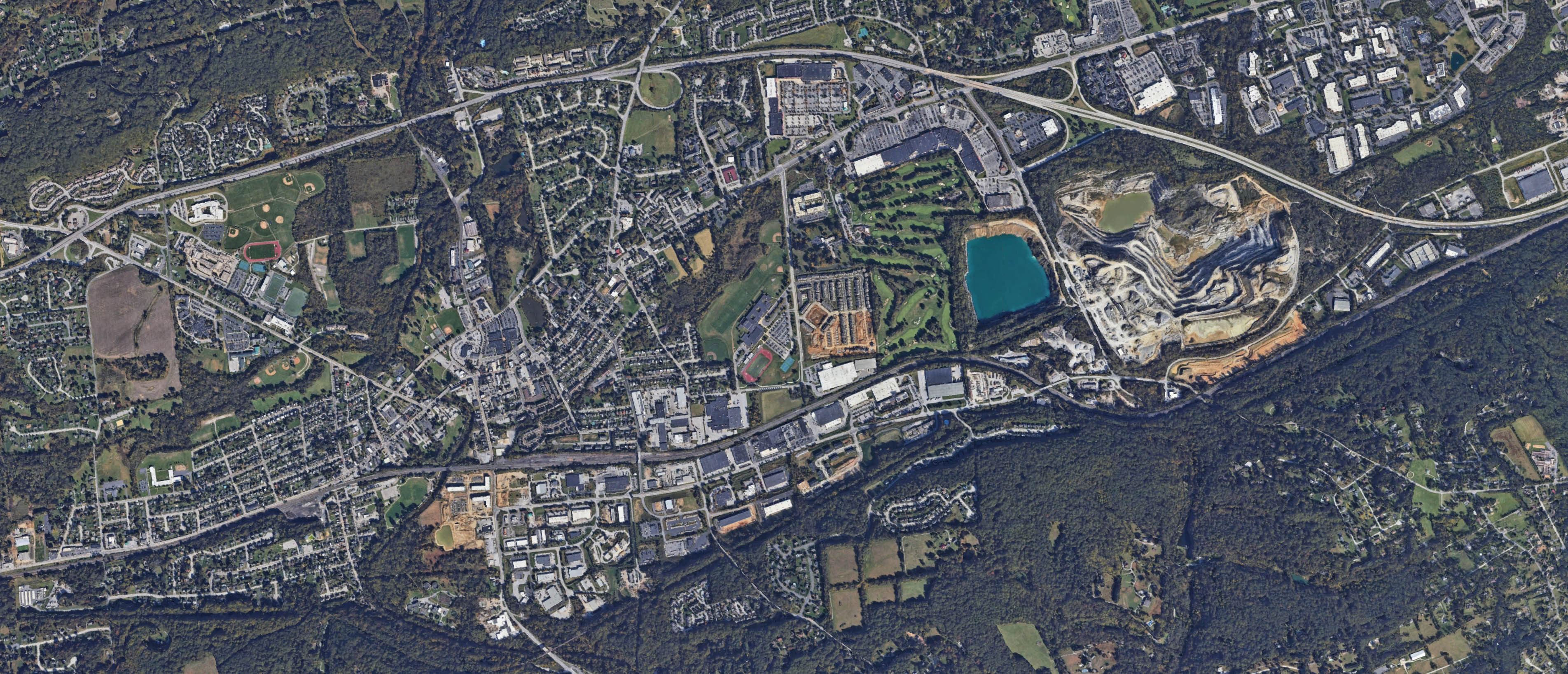Map of Downingtown, Pennsylvania serving the local community