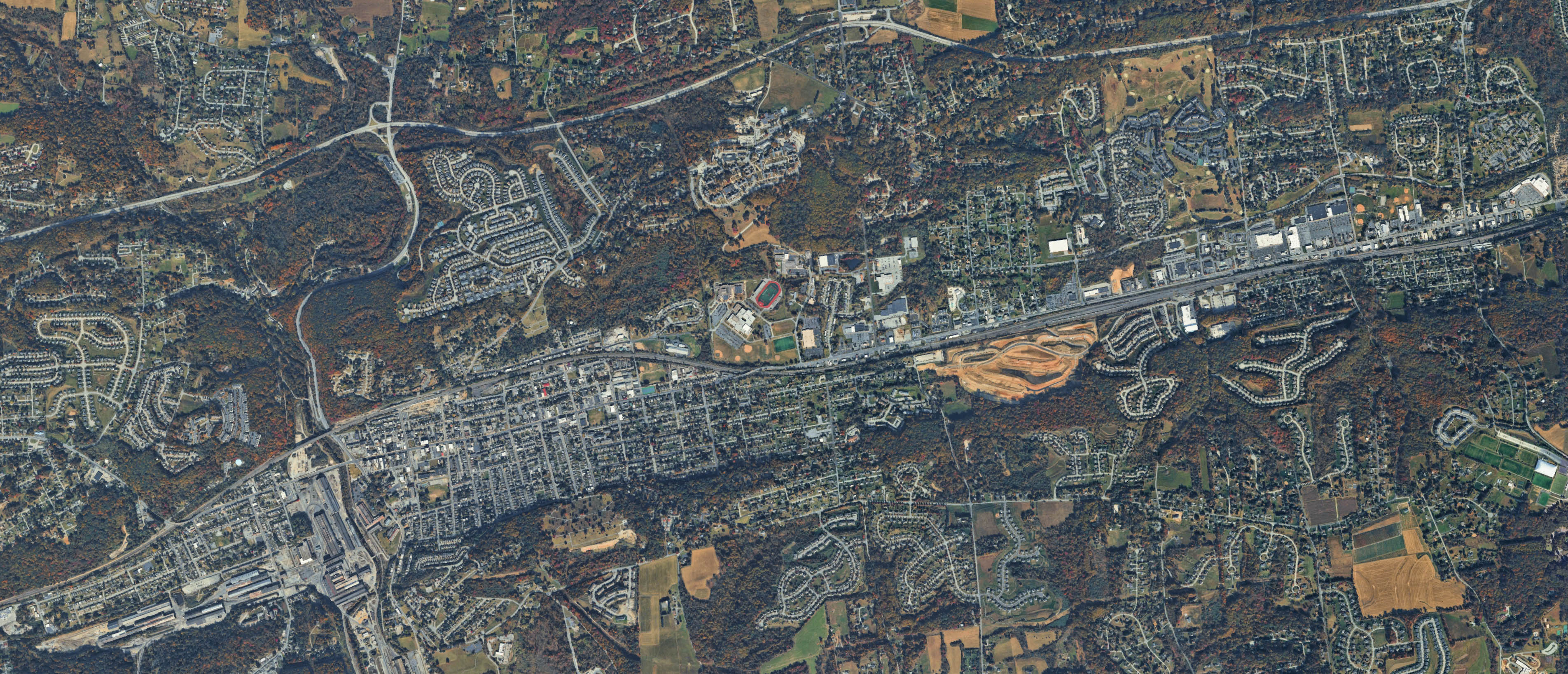 Map of Coatesville, Pennsylvania serving the local community