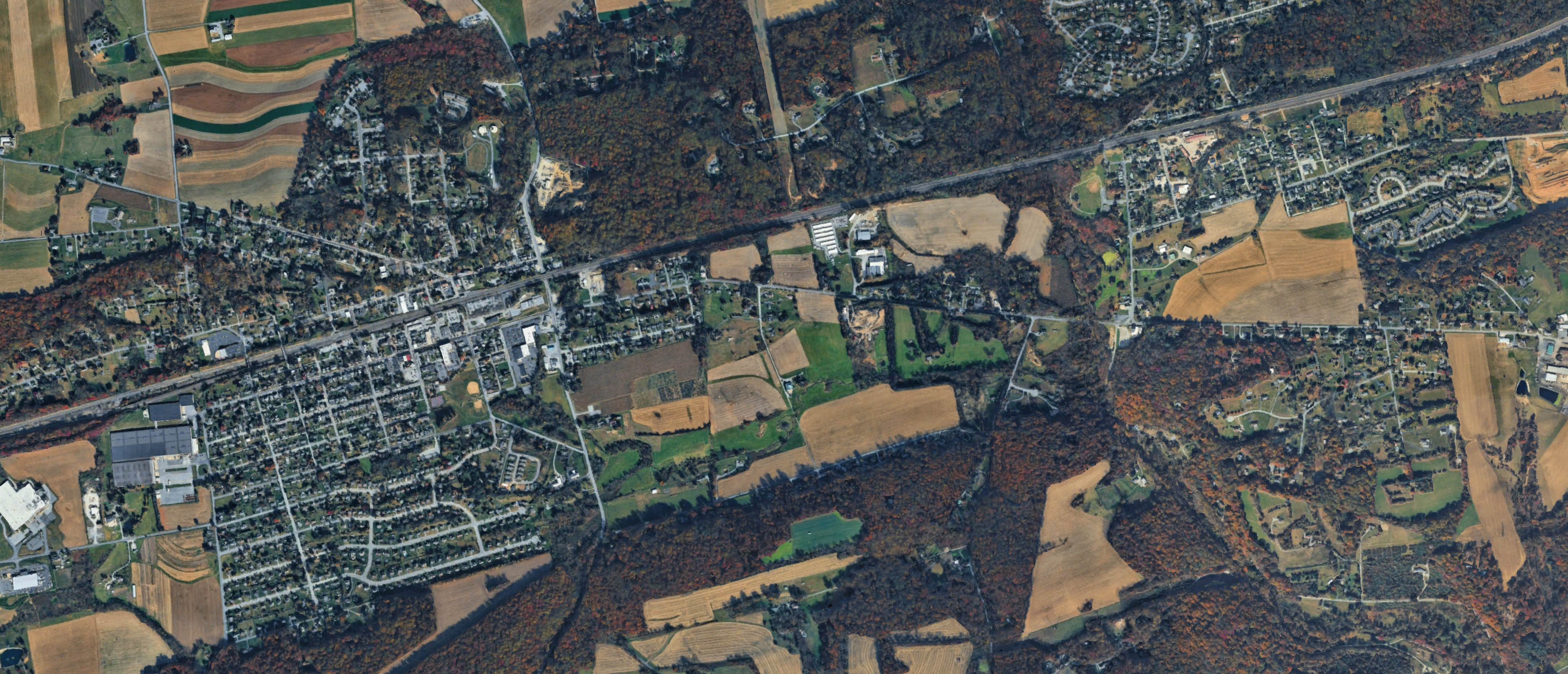 Map of Parkesburg, Pennsylvania serving the local community