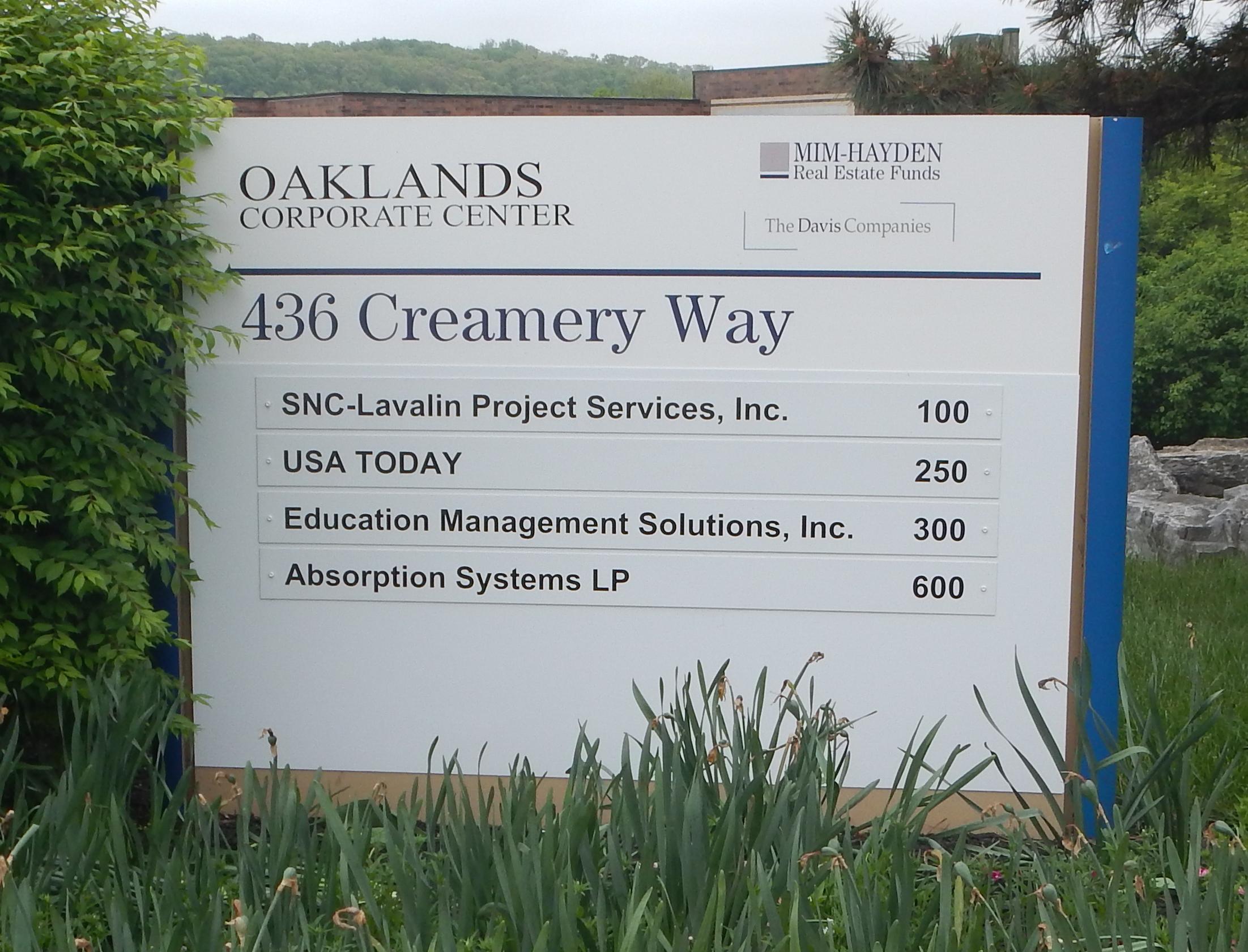 Building directory for a large corporate center