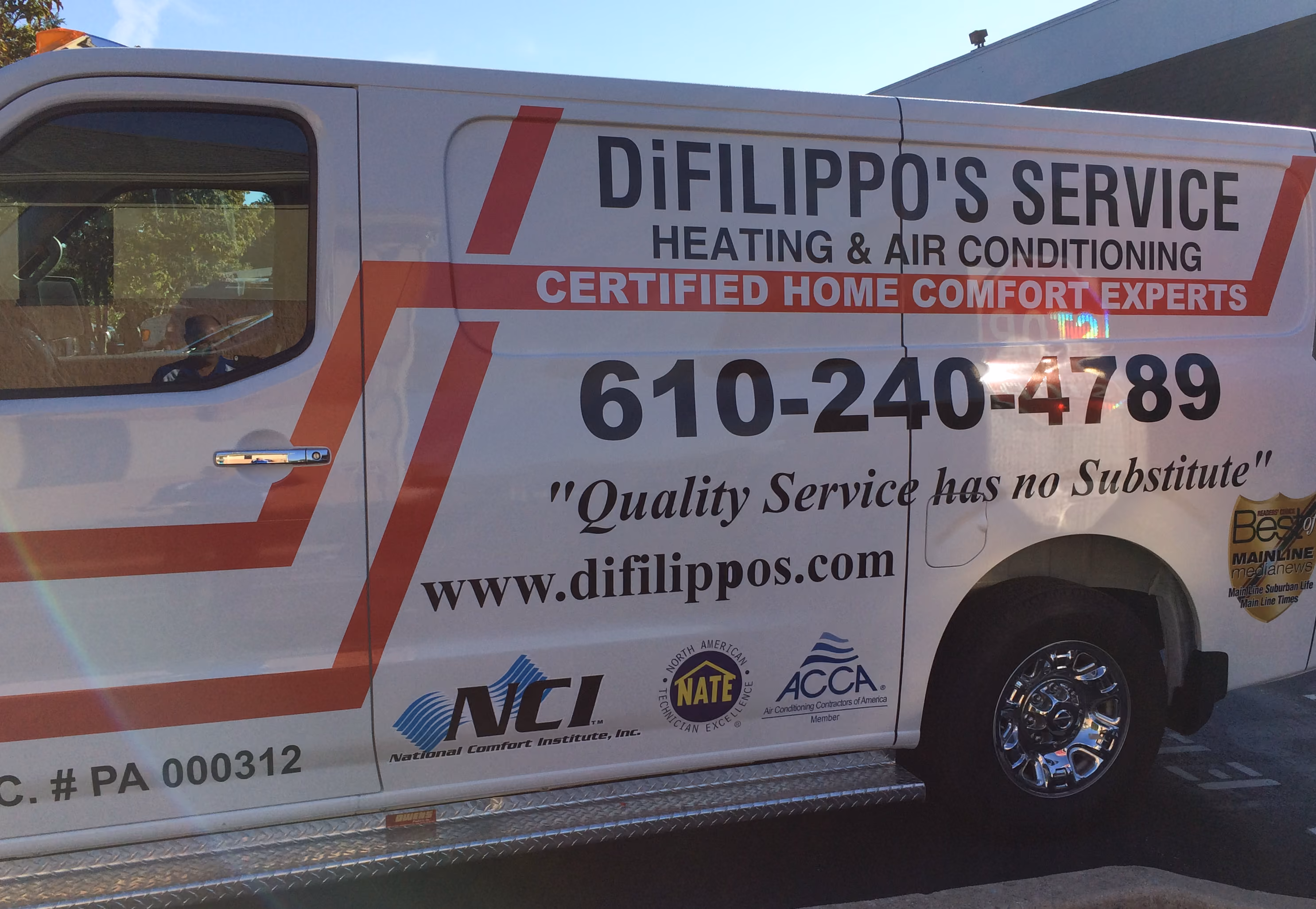 Custom vehicle wrap on a large cargo van