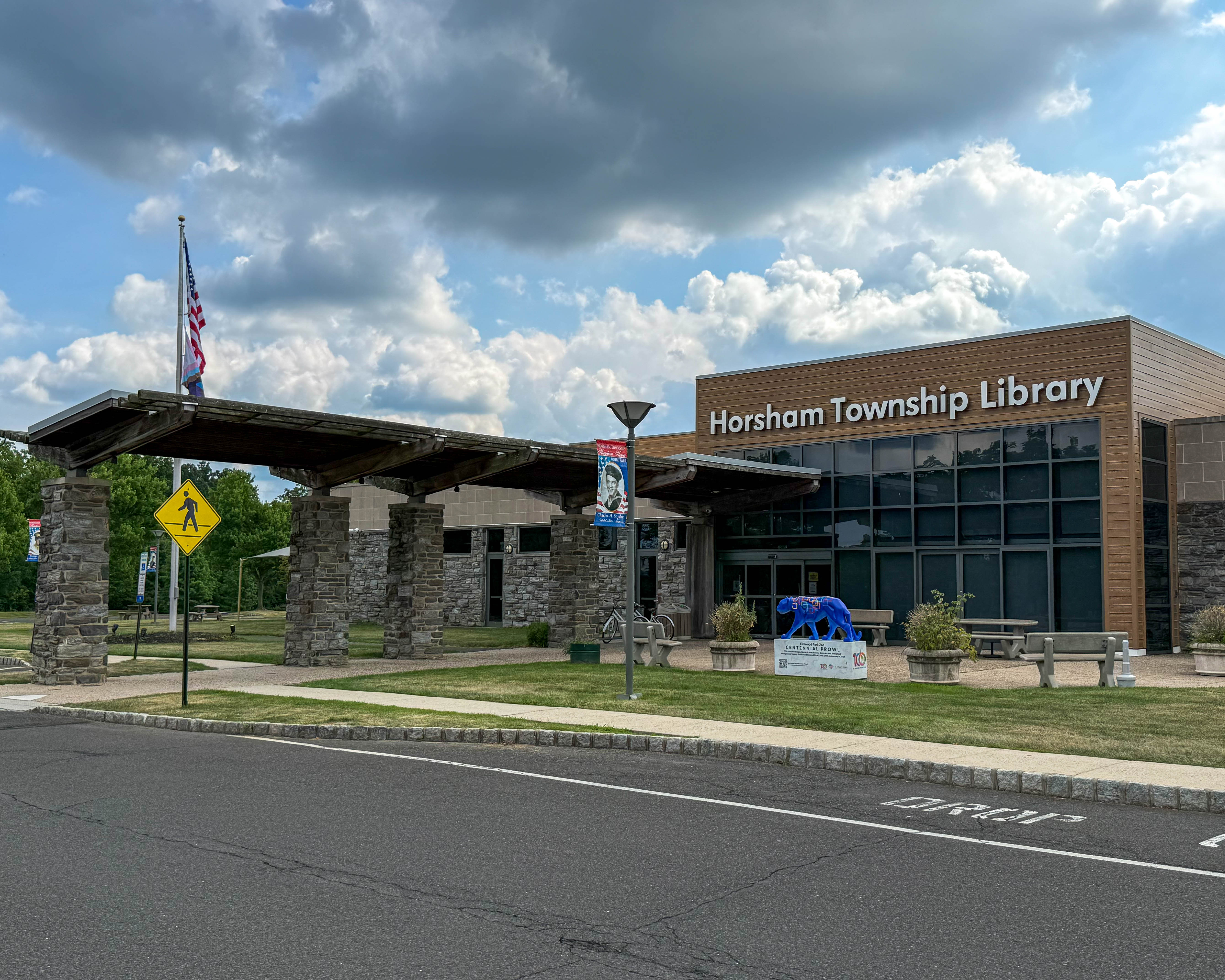 Horsham Township Library at 435 Babylon Road in Horsham, PA serving the local community