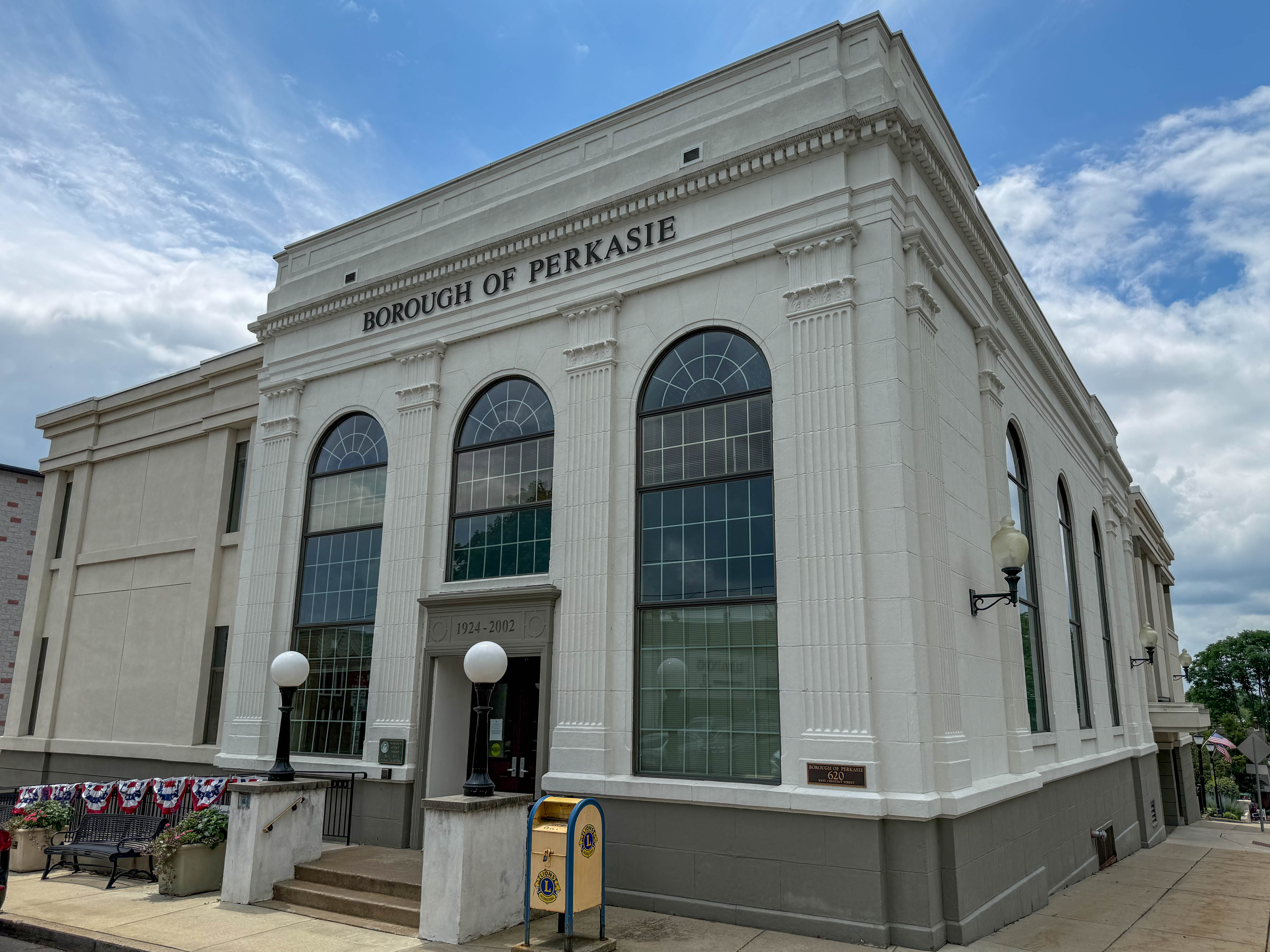 Perkasie Burough Administration Building at 620 W Chestnut Street in Perkasie, PA serving the local community