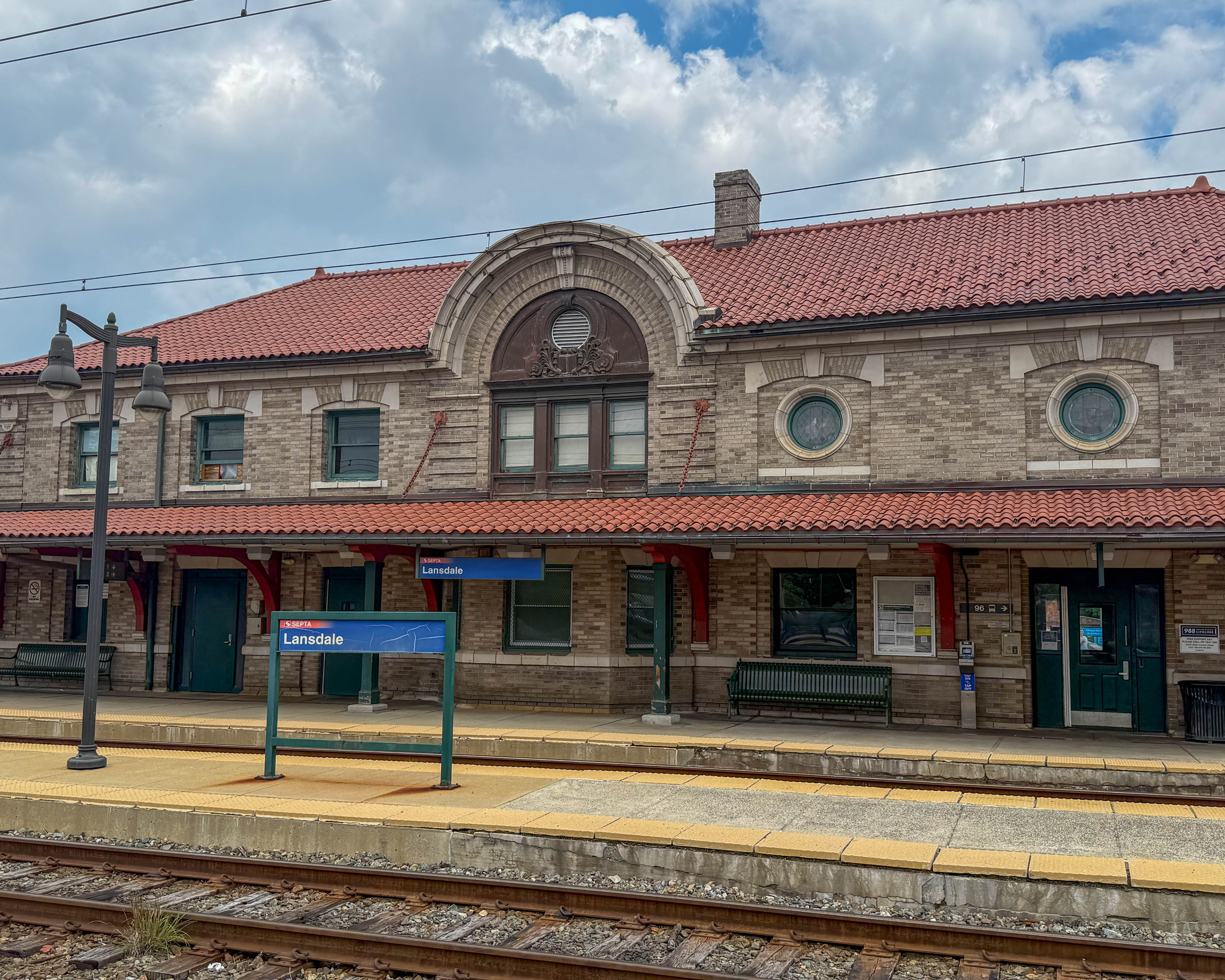 Lansdale Train Station at 109 W Main Street in Lansdale, PA serving the local community