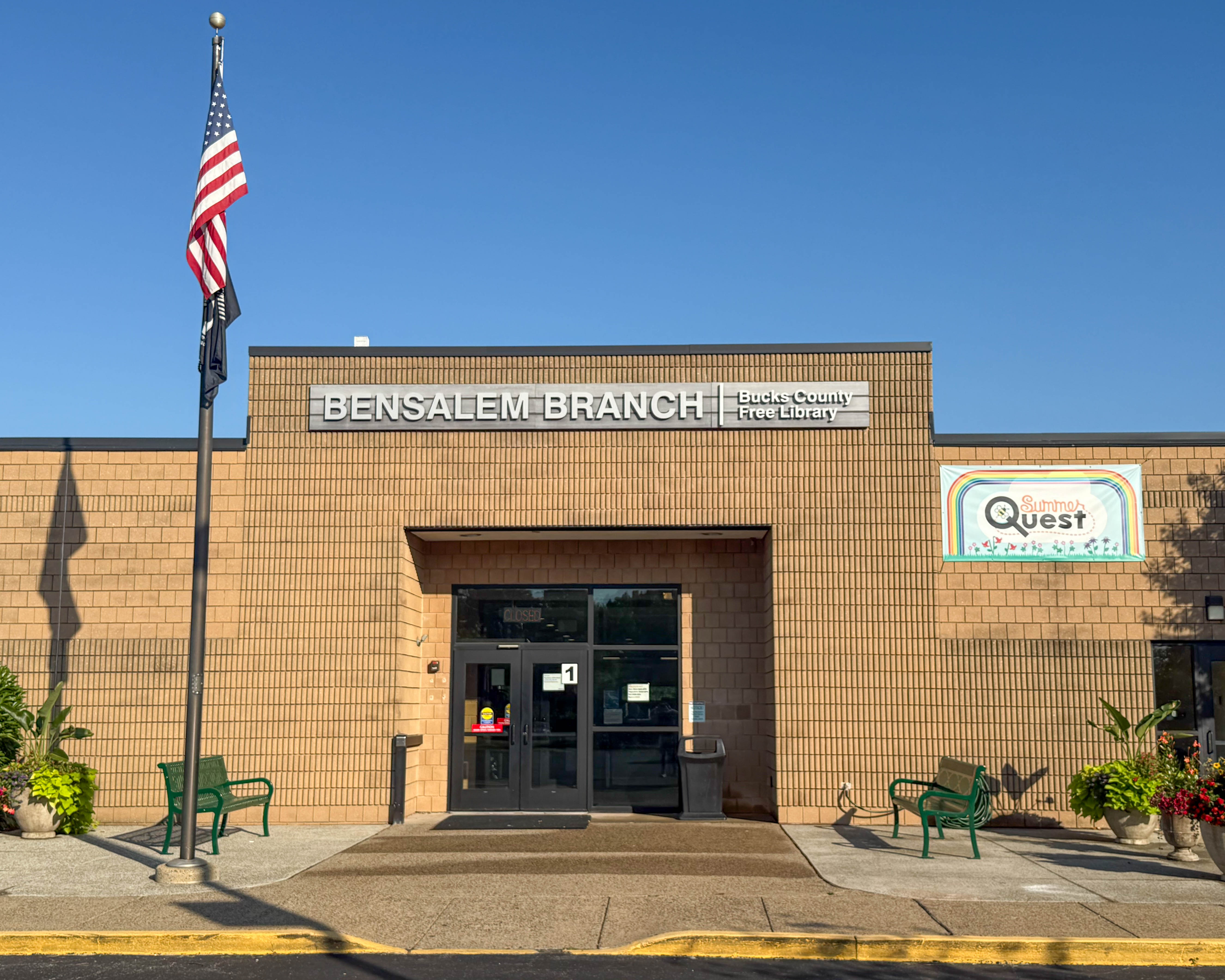 Bensalem Branch, Bucks County Free Library at 3700 Hulmeville Road in Bensalem, PA serving the local community