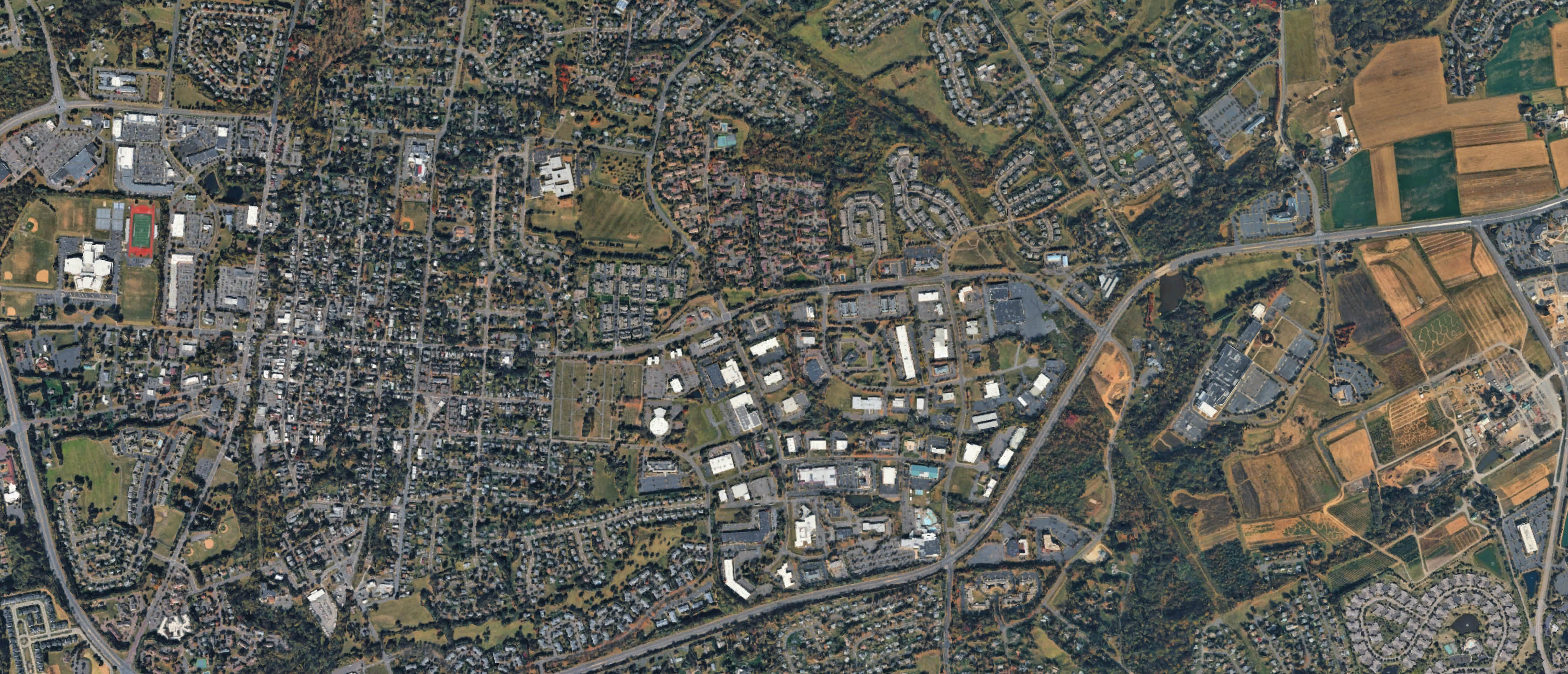 Map of Newtown, Pennsylvania serving the local community