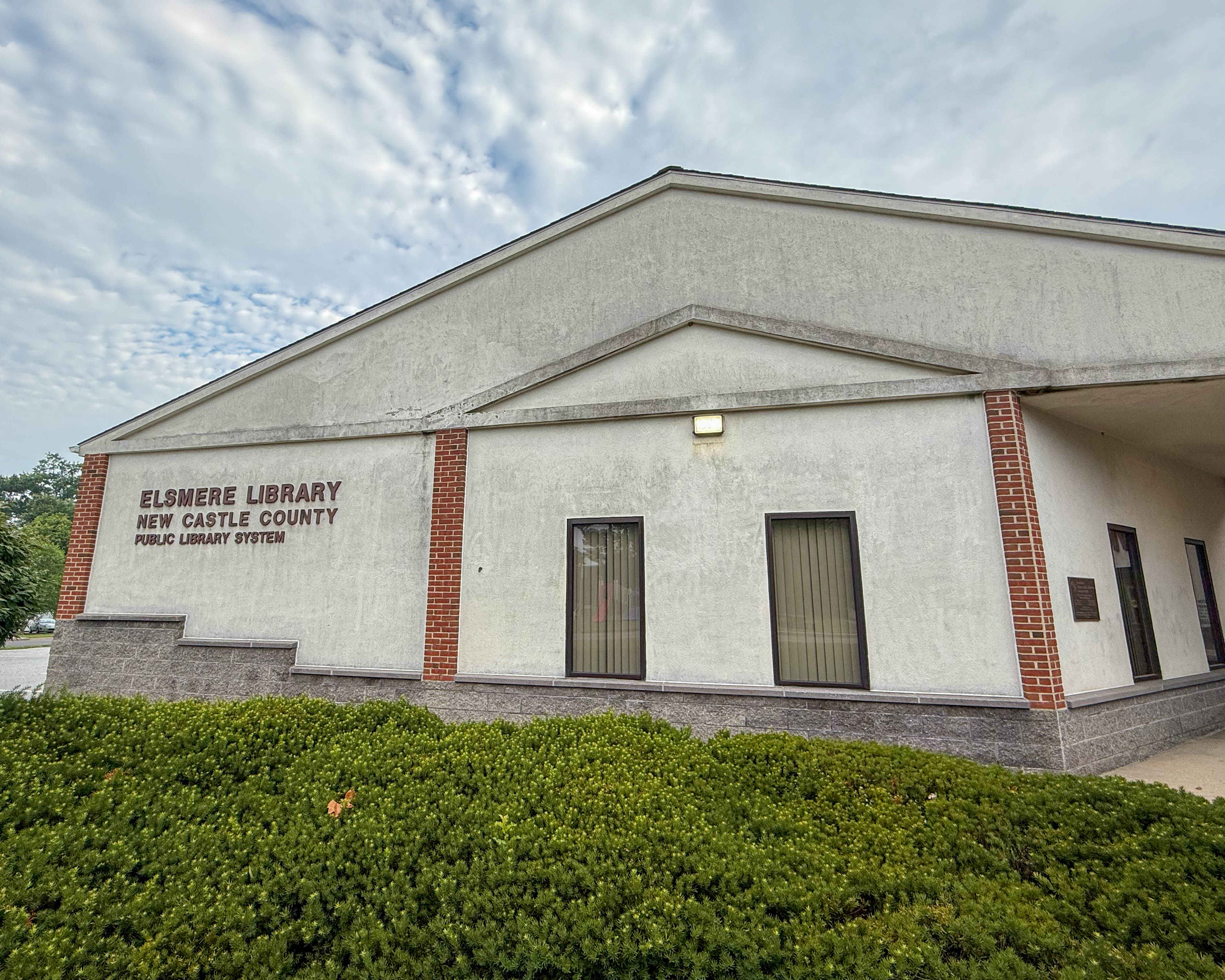 Elsmere Library at 30 Spruce Avenue in Wilmington, DE serving the local community