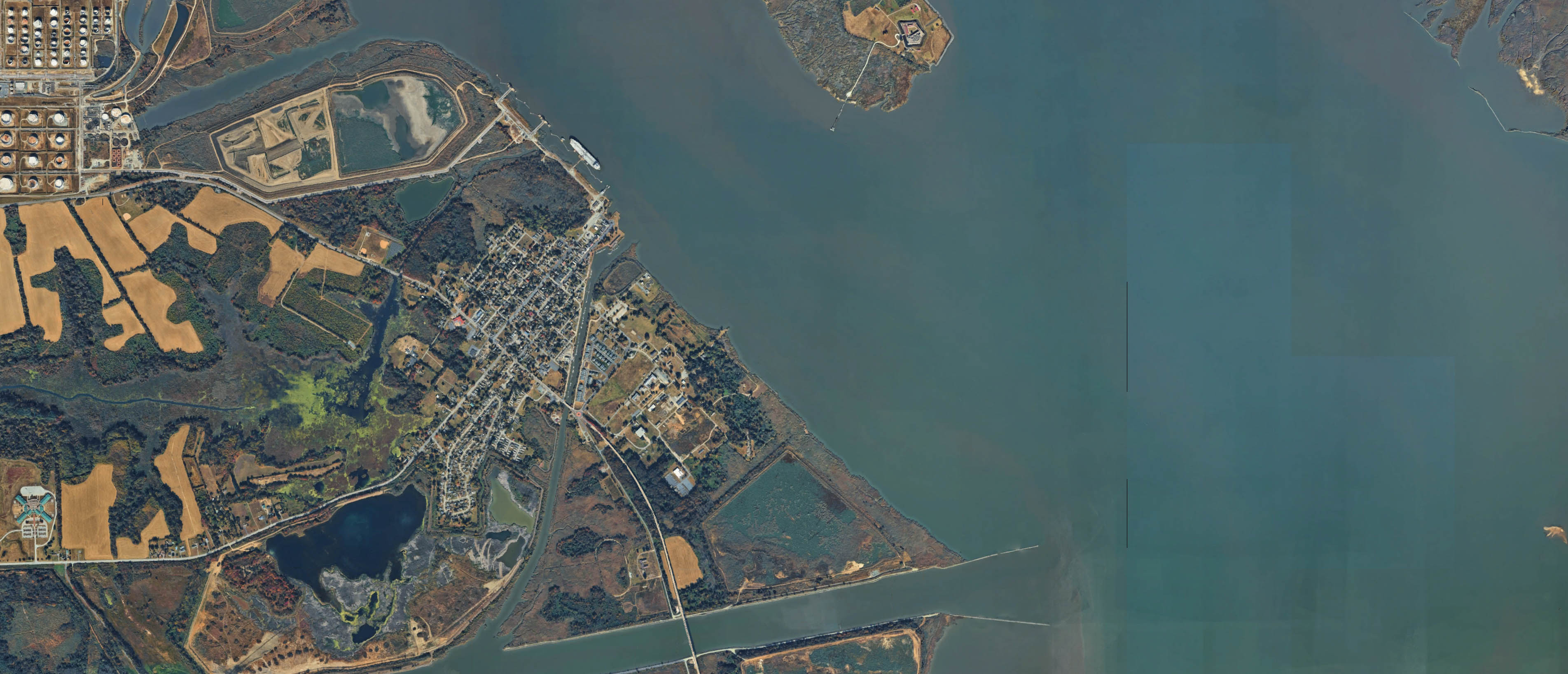 Map of Delaware City, Delaware serving the local community