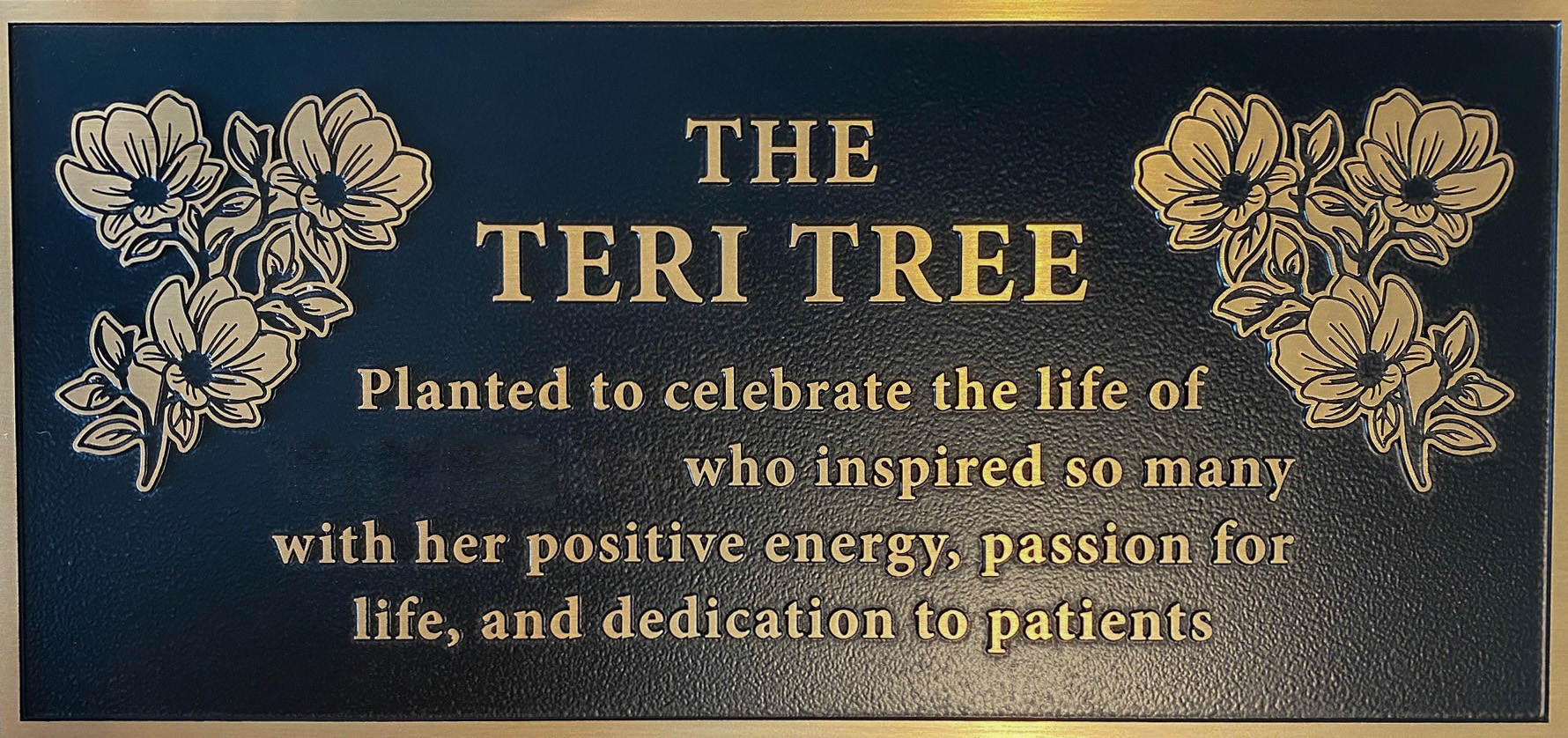 Garden plaque produced from precision tooling of bronze