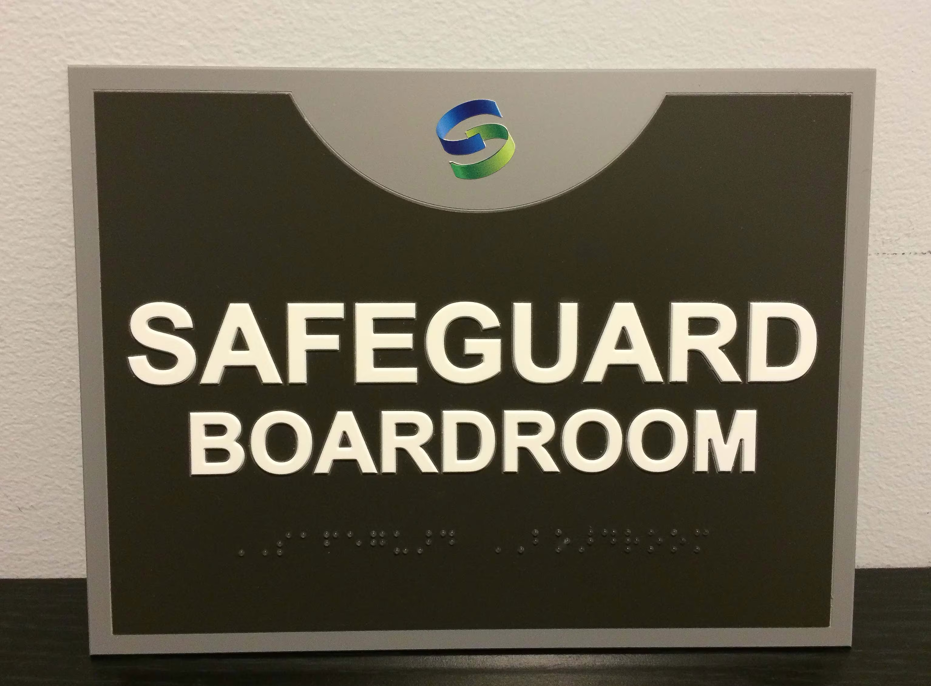 Custom ADA board room sign