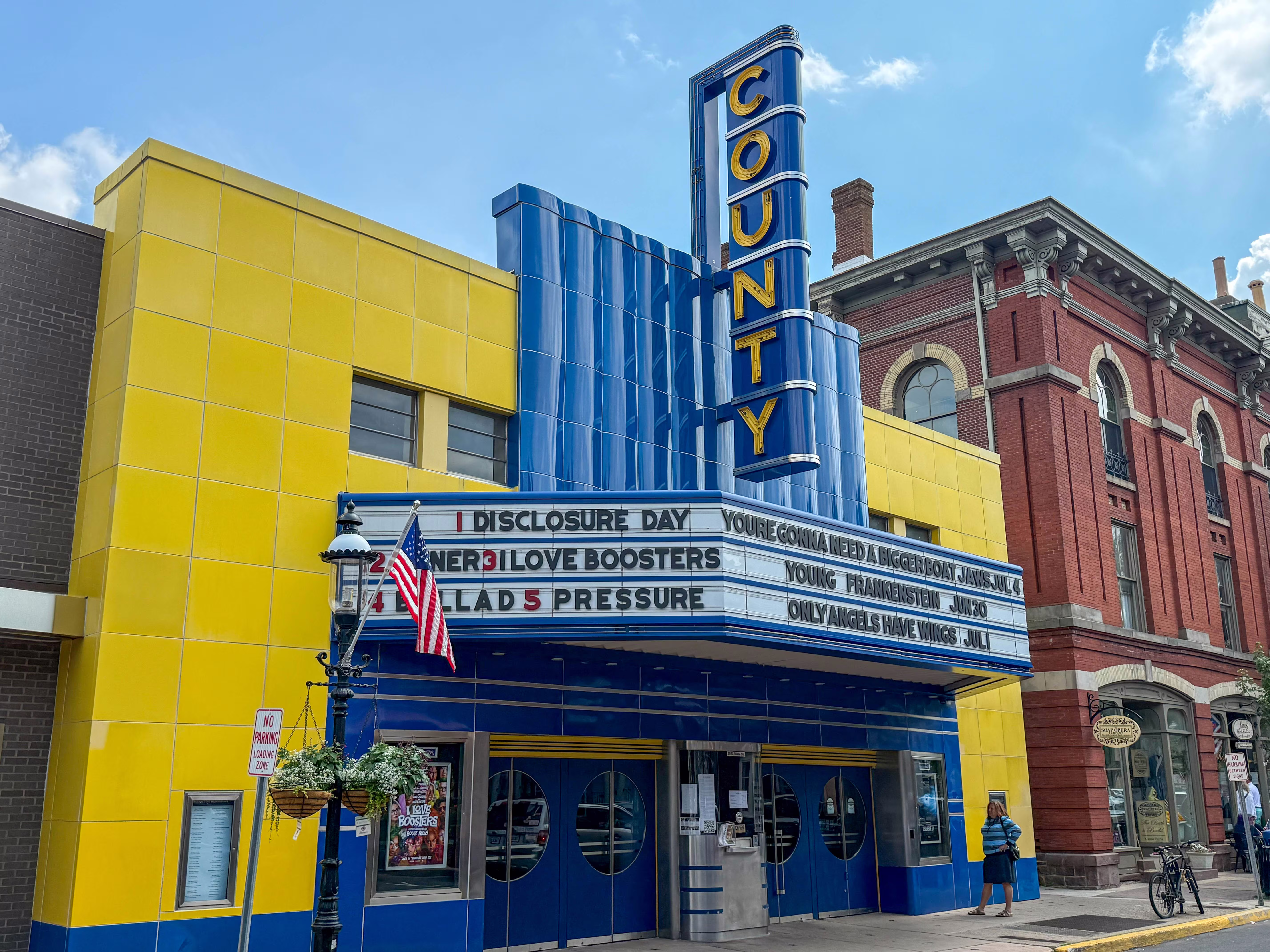 County Theater at 20 E State Street in Doylestown, PA serving the local community