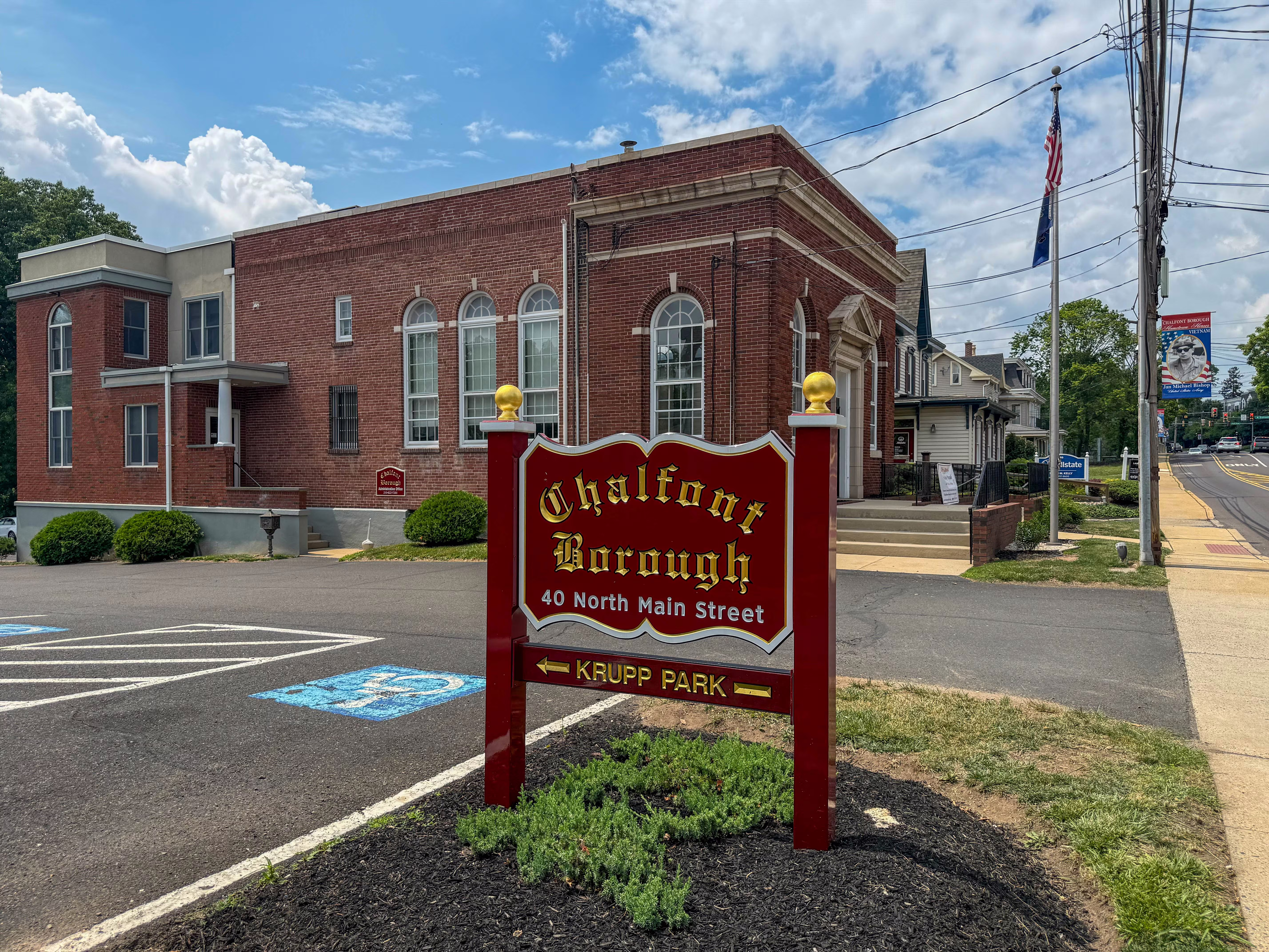 Borough of Chalfont Building at 40 N Main Street in Chalfont, PA serving the local community