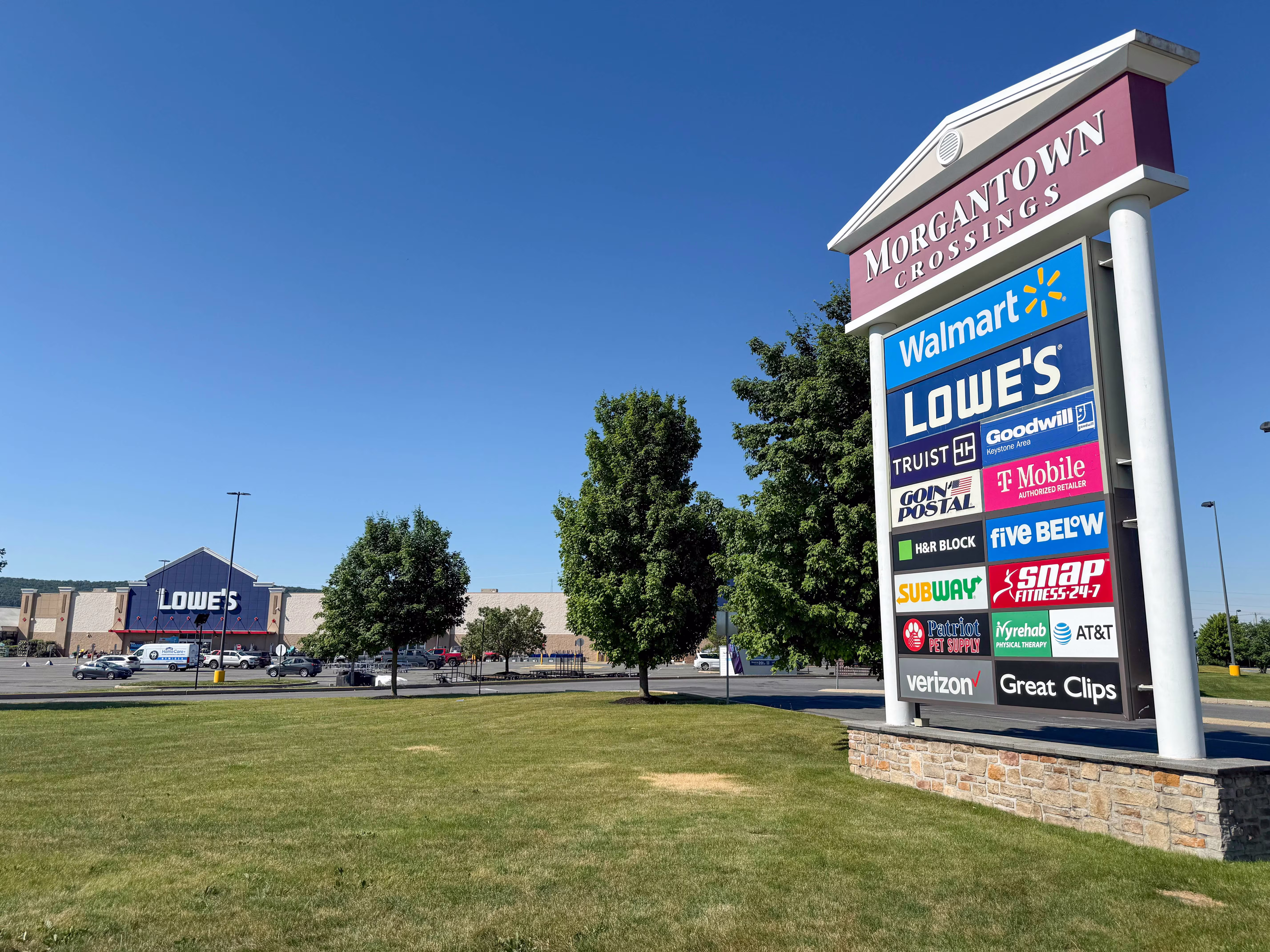Morgantown Crossings on Crossings Boulevard in Elverson, Pennsylvania serving the local community