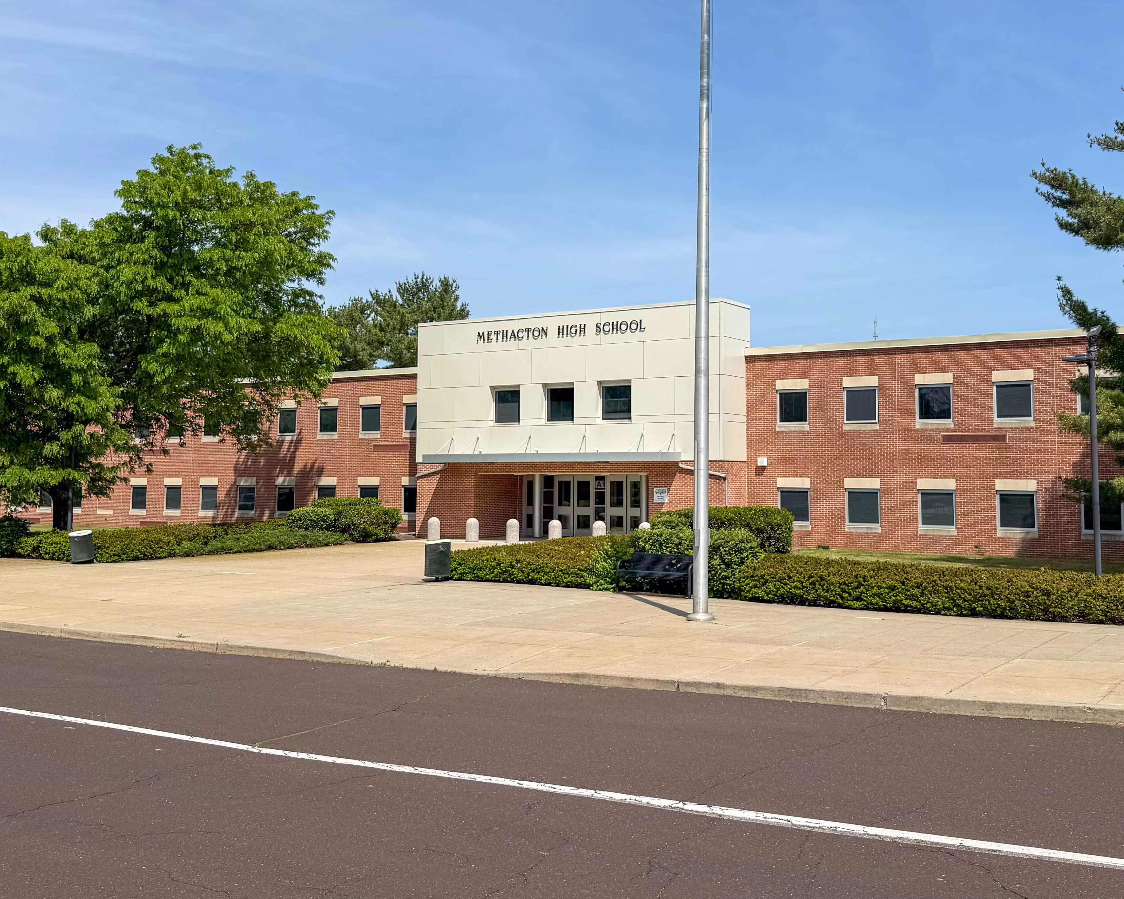 Methacton High School at 1005 Kriebel Road in Eagleville, Pennsylvania serving the local community