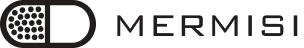 Mermisi brand logo with stylized letter D and dots pattern.