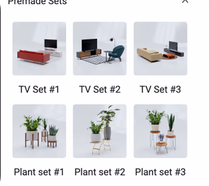 Speichern von vordefinierten Sets