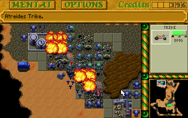 Screenshot of Dune II
